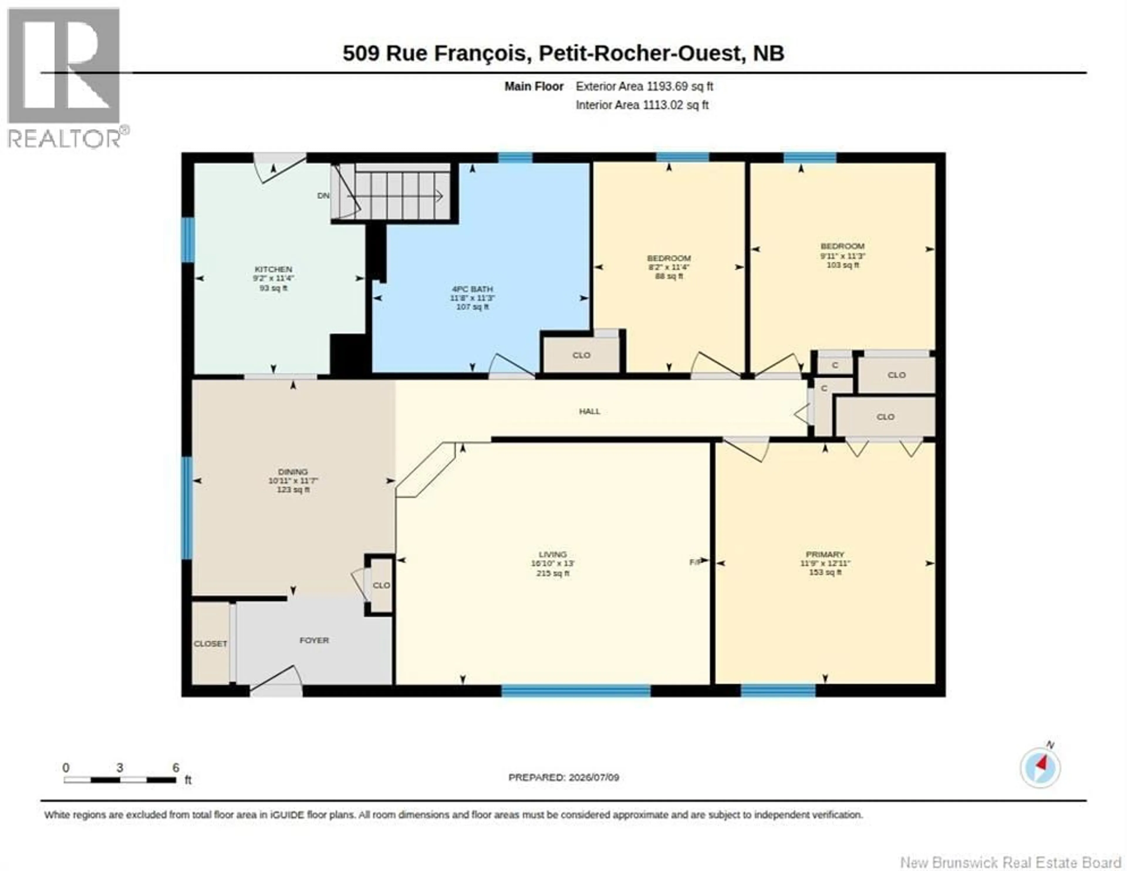 Floor plan for 509 RUE FRANCOIS, Petit-Rocher New Brunswick E8J1X1