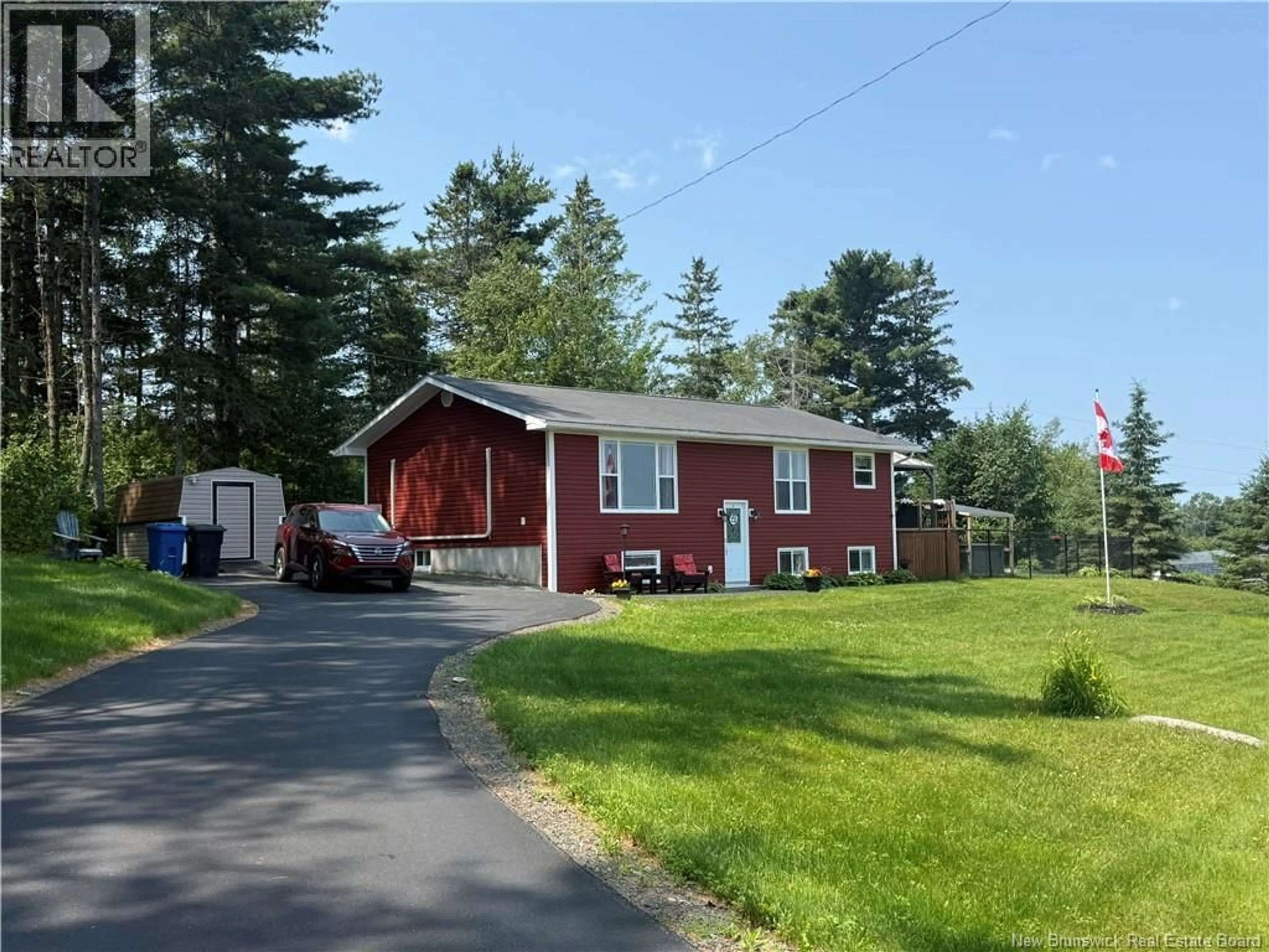 A pic from outside/outdoor area/front of a property/back of a property/a pic from drone, street for 6 BUSHVILLE DRIVE, Miramichi New Brunswick E1N4R4