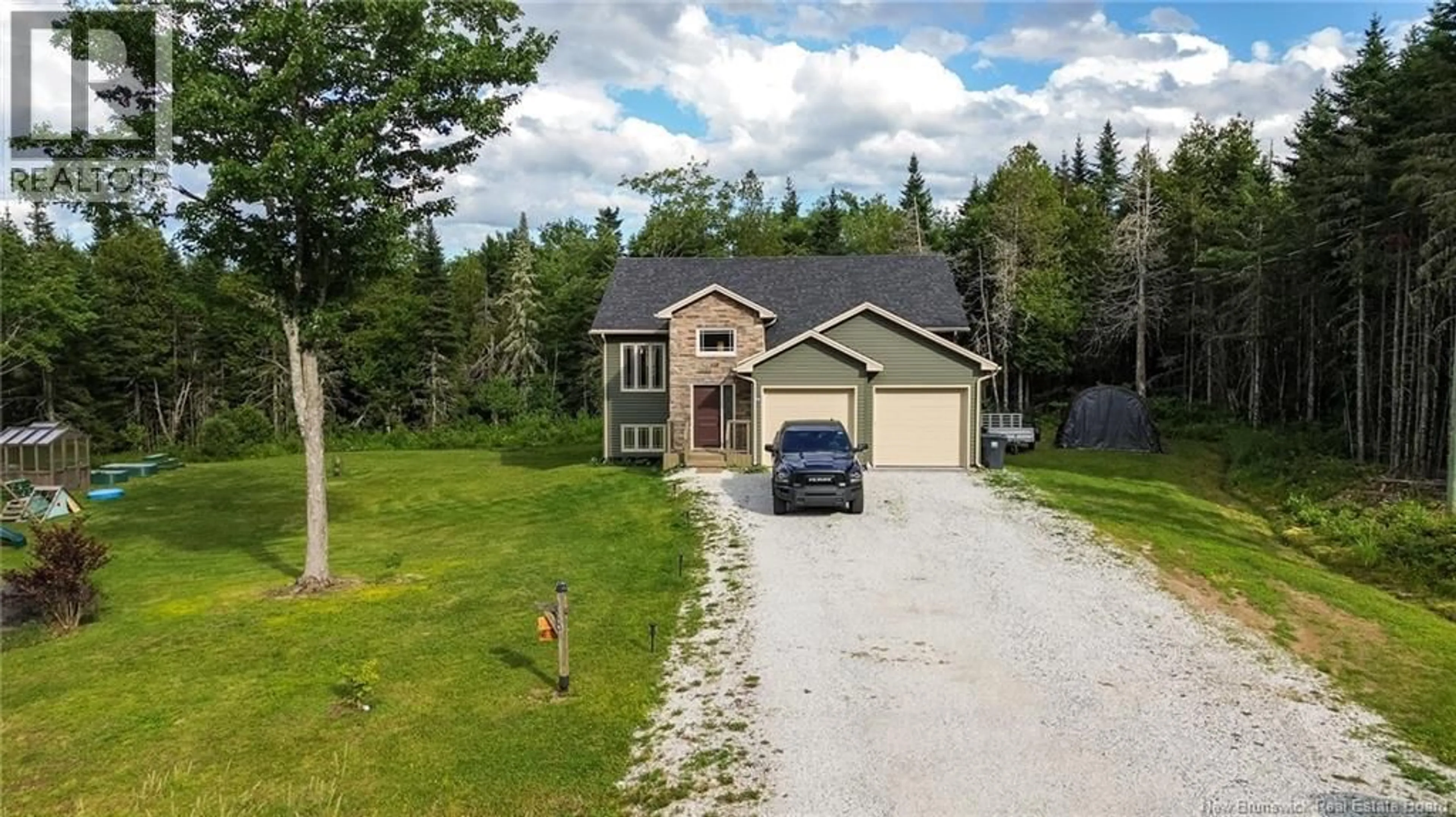 A pic from outside/outdoor area/front of a property/back of a property/a pic from drone, street for 18 CASTLEWOOD DRIVE, Lakeside New Brunswick E5N0K7