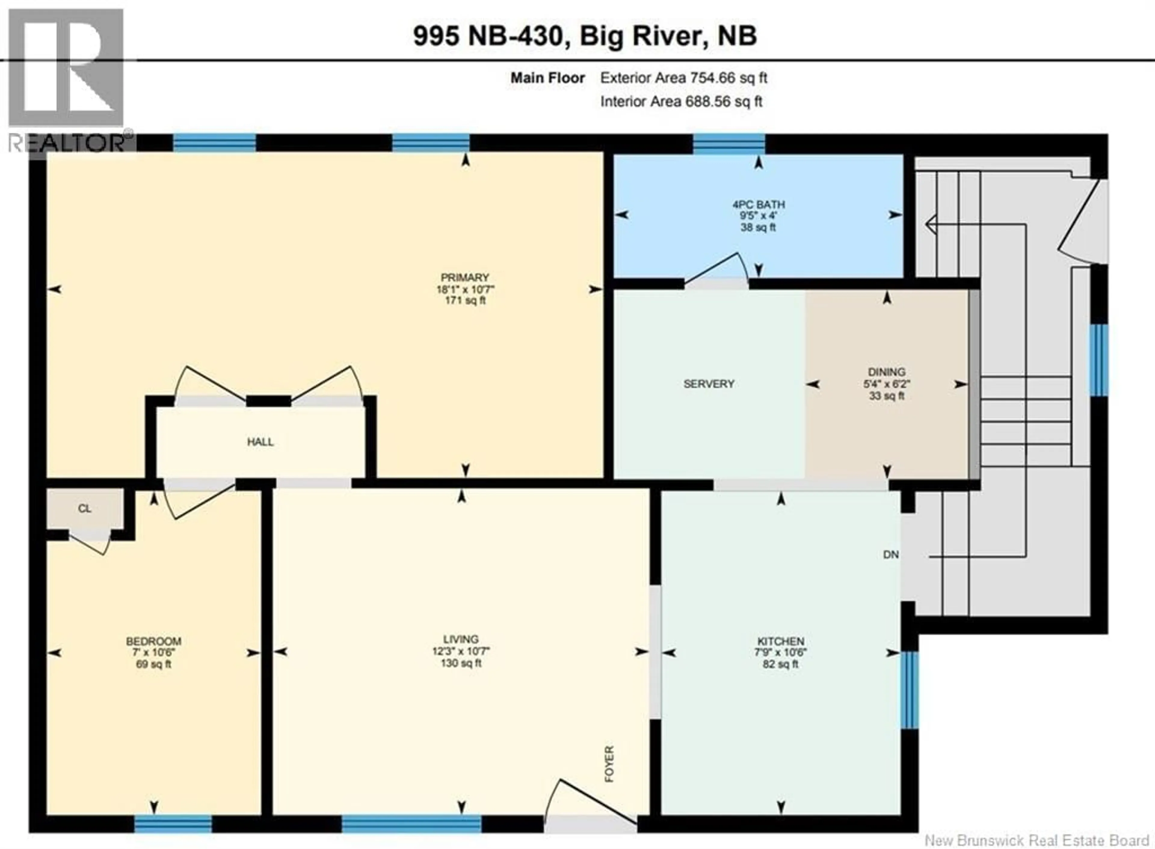 Floor plan for 995 ROUTE 430, Big River New Brunswick E2A6P7