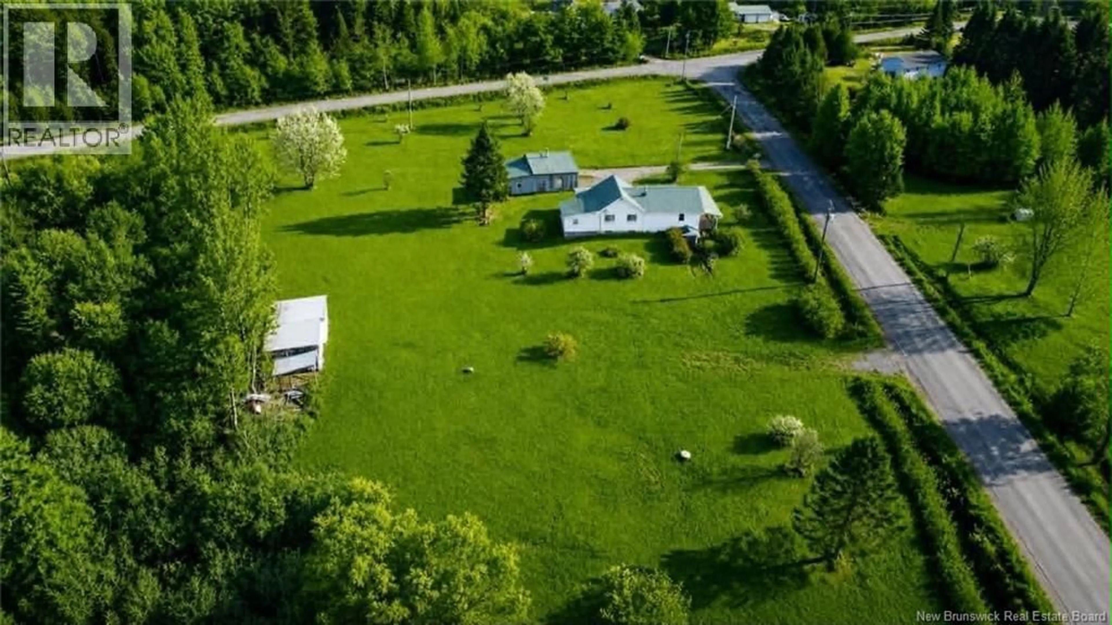 A pic from outside/outdoor area/front of a property/back of a property/a pic from drone, unknown for 383 LUMBER ROAD, Peel New Brunswick E7L4E1