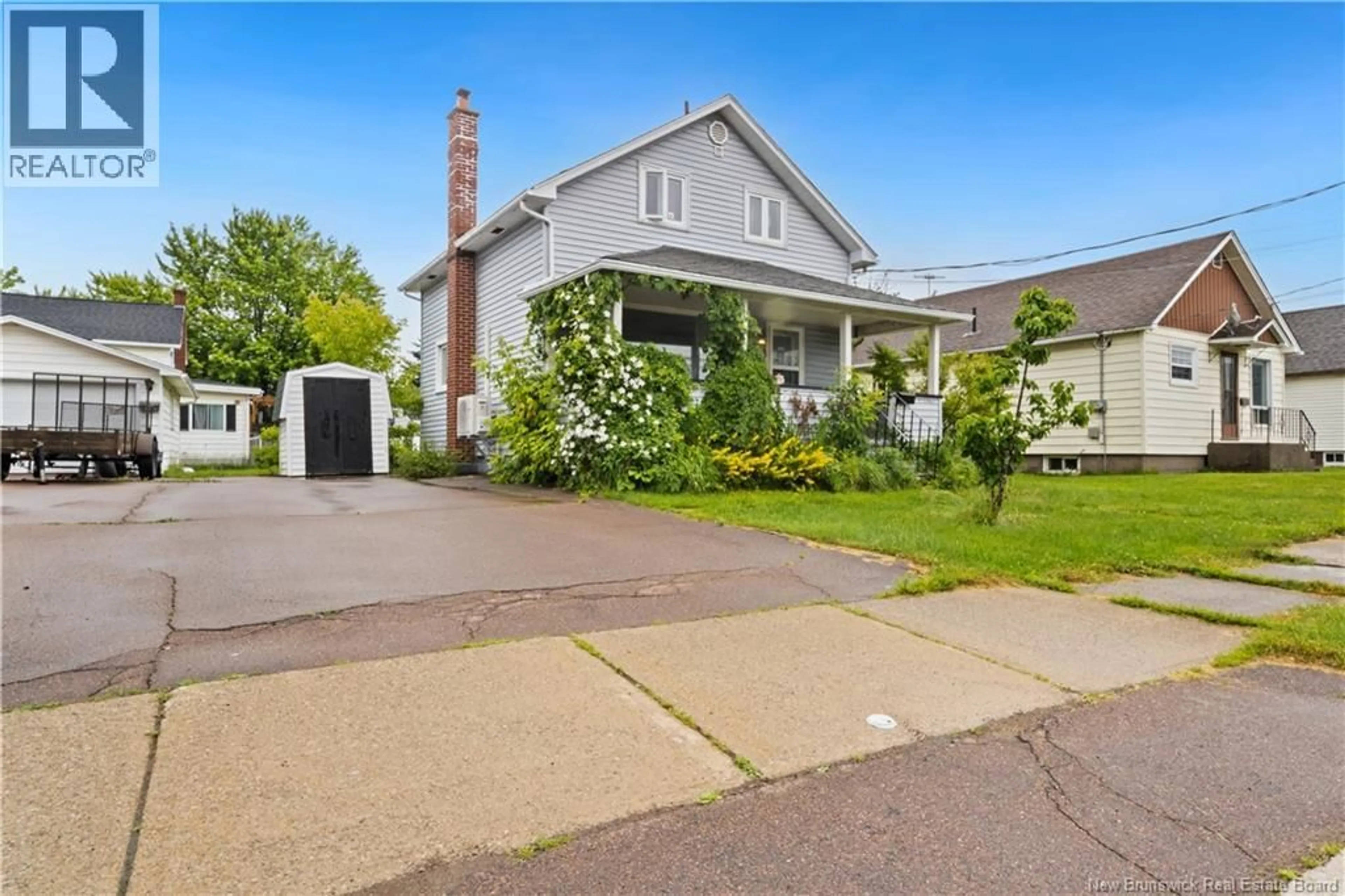 Home with vinyl exterior material, street for 35 CHURCHILL STREET, Moncton New Brunswick E1C7H8