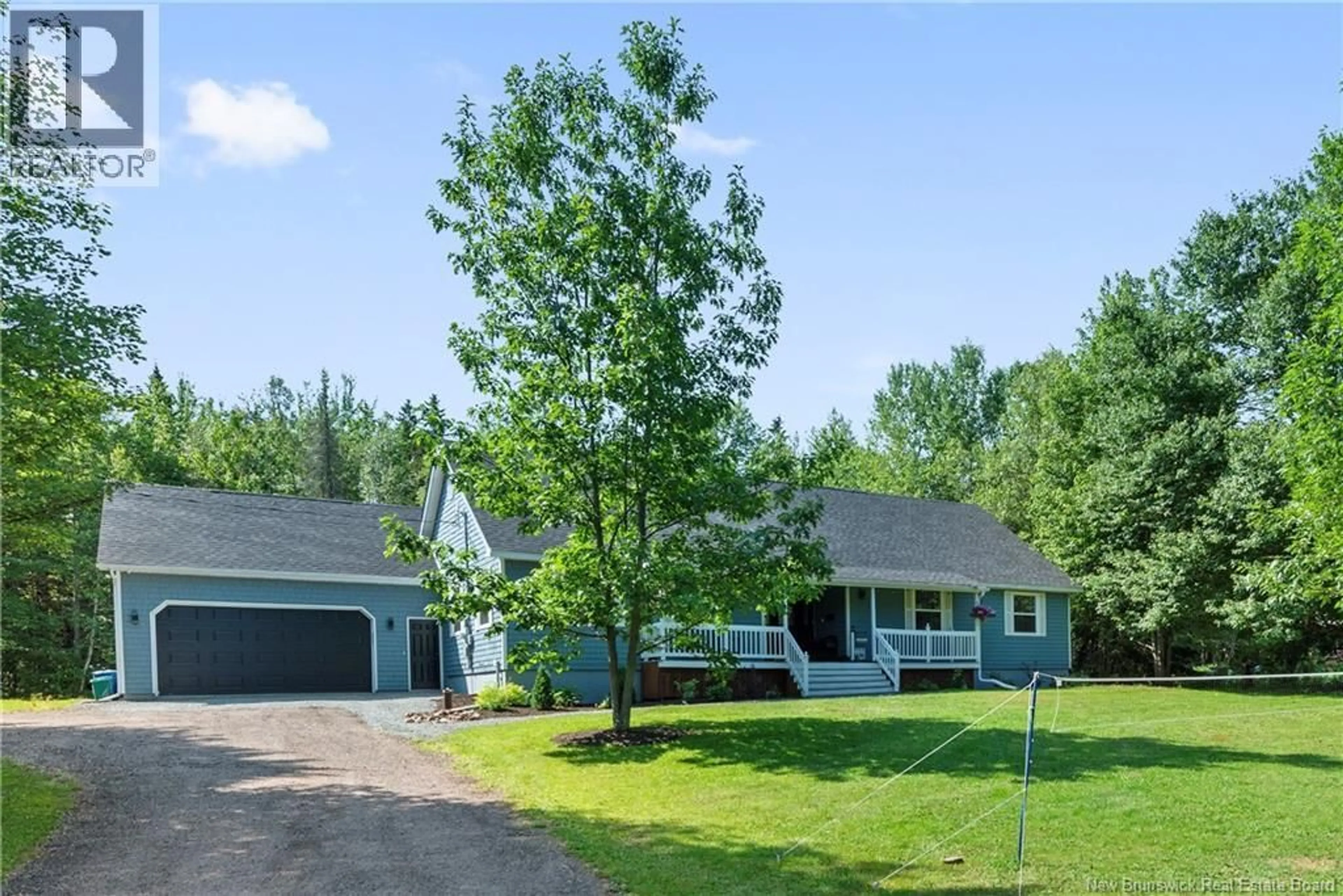 A pic from outside/outdoor area/front of a property/back of a property/a pic from drone, street for 32 RIVERBEND, Turtle Creek New Brunswick E1J2B3