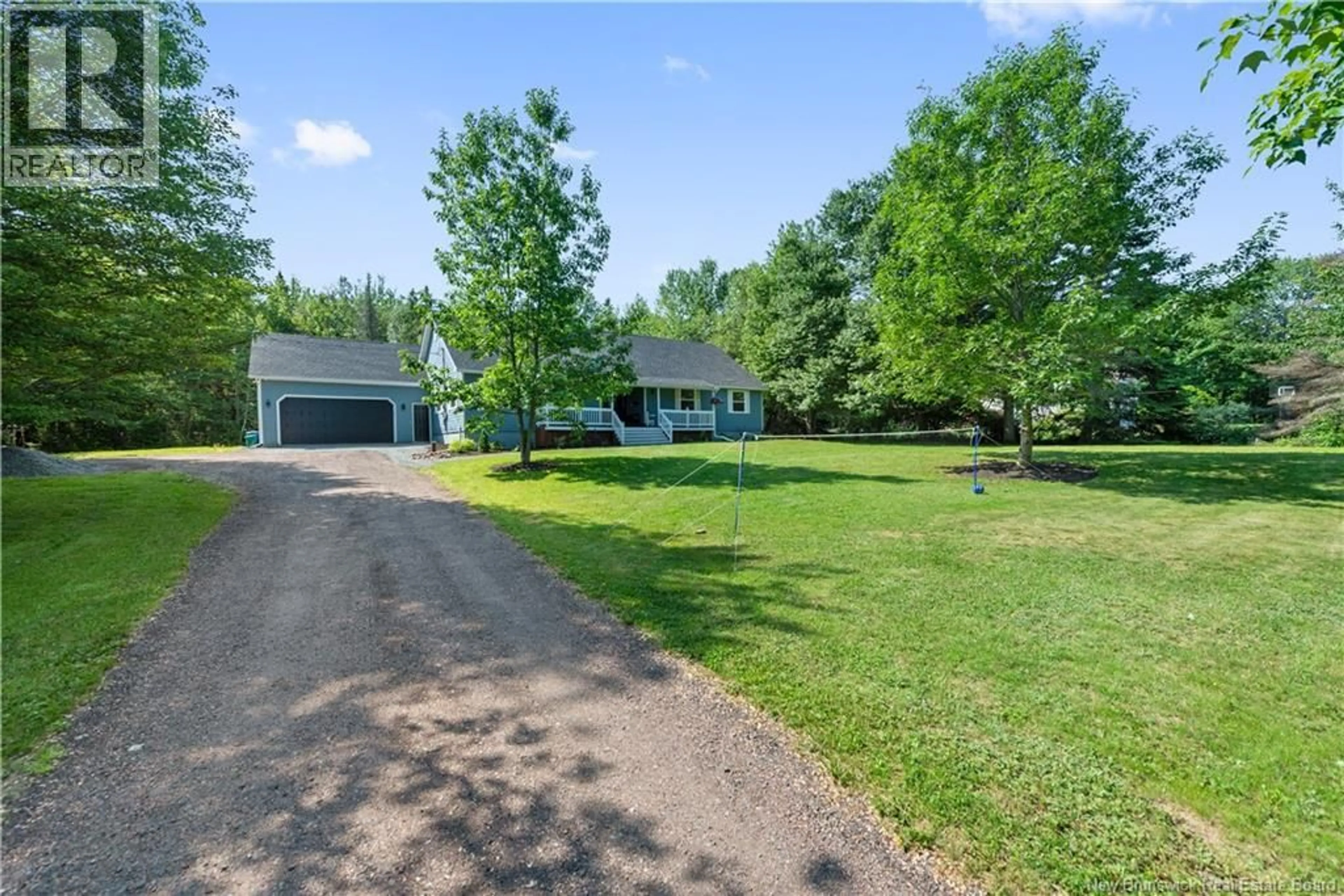 A pic from outside/outdoor area/front of a property/back of a property/a pic from drone, street for 32 RIVERBEND, Turtle Creek New Brunswick E1J2B3