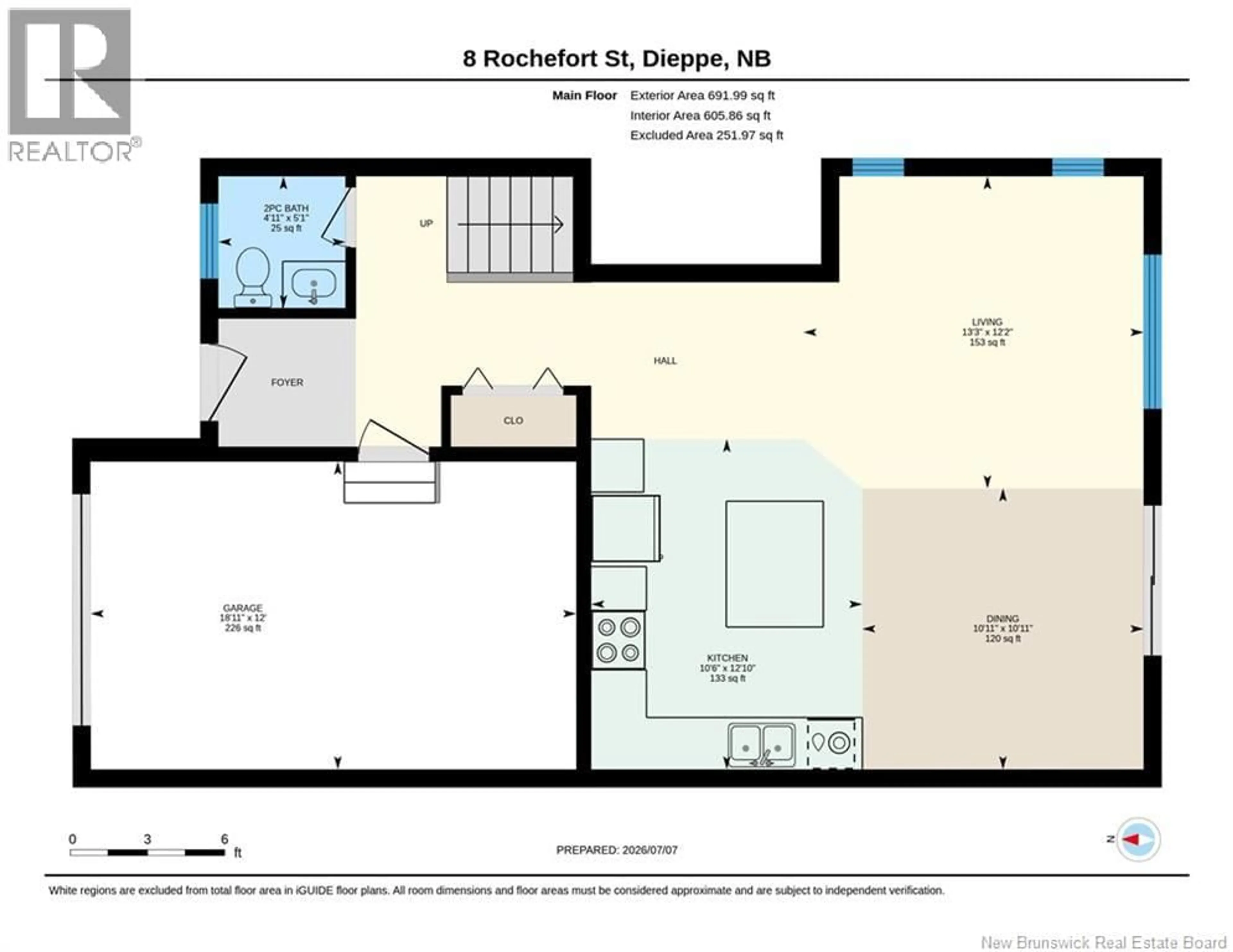 Floor plan for 8 ROCHEFORT STREET, Dieppe New Brunswick E1A6S4