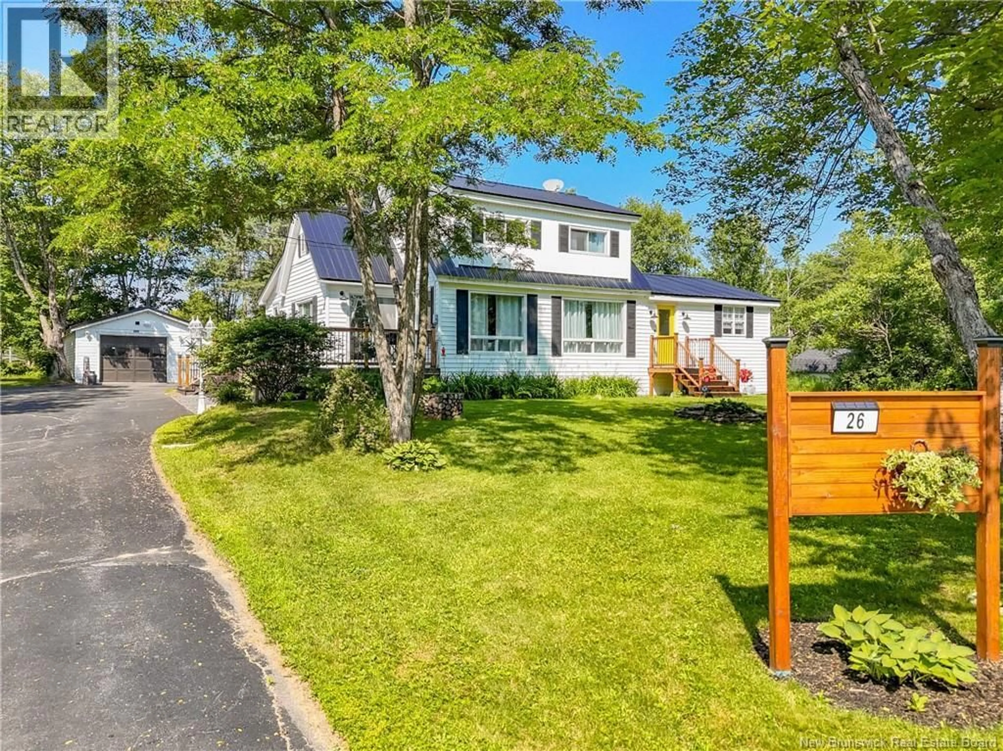 A pic from outside/outdoor area/front of a property/back of a property/a pic from drone, street for 26 TRACY STREET, McAdam New Brunswick E6J1E9