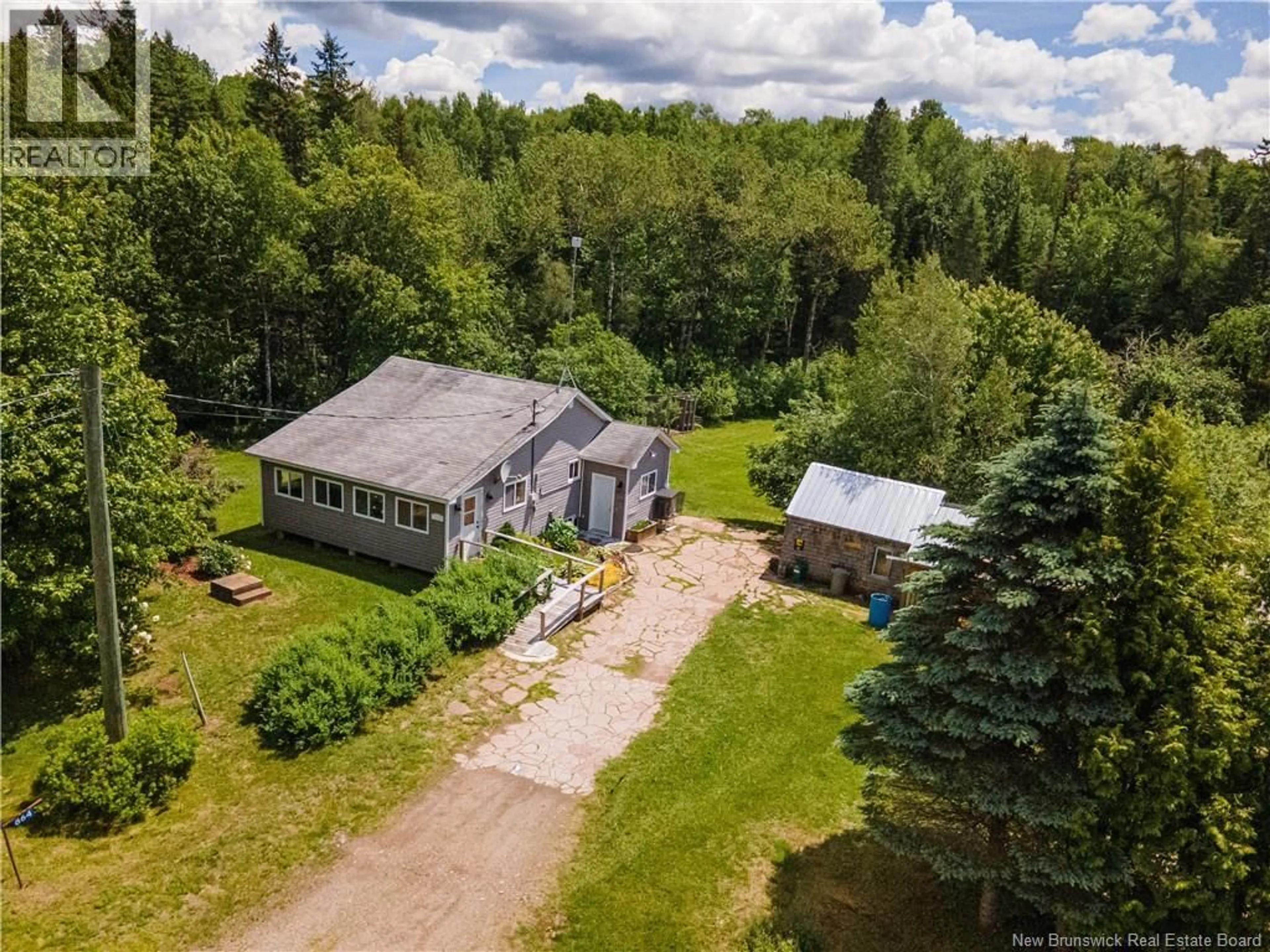 A pic from outside/outdoor area/front of a property/back of a property/a pic from drone, unknown for 864 ROUTE 875, Searsville New Brunswick E5P3Z6