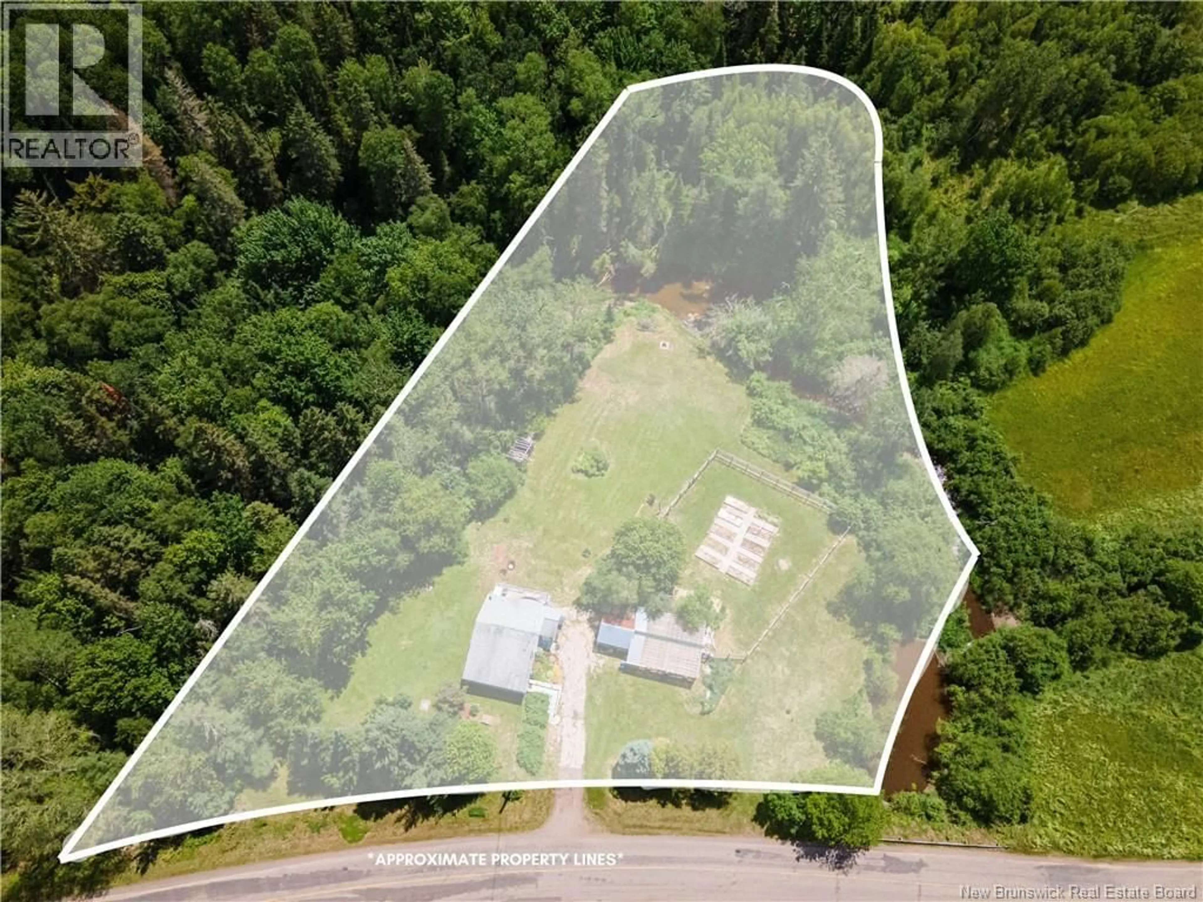 A pic from outside/outdoor area/front of a property/back of a property/a pic from drone, building for 864 ROUTE 875, Searsville New Brunswick E5P3Z6