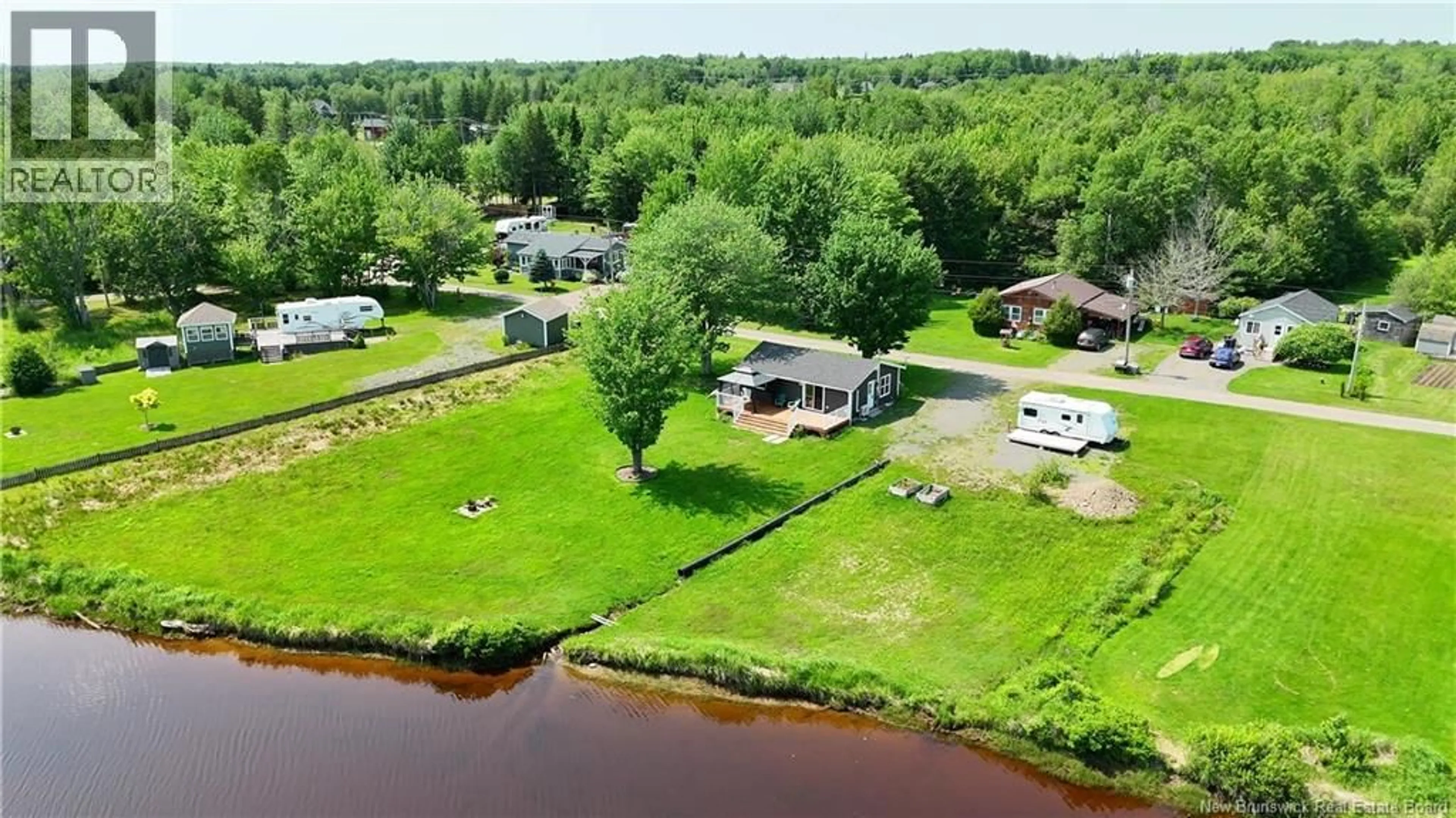 A pic from outside/outdoor area/front of a property/back of a property/a pic from drone, water/lake/river/ocean view for 123 ALBERT ROAD, Notre-Dame New Brunswick E4V1S3