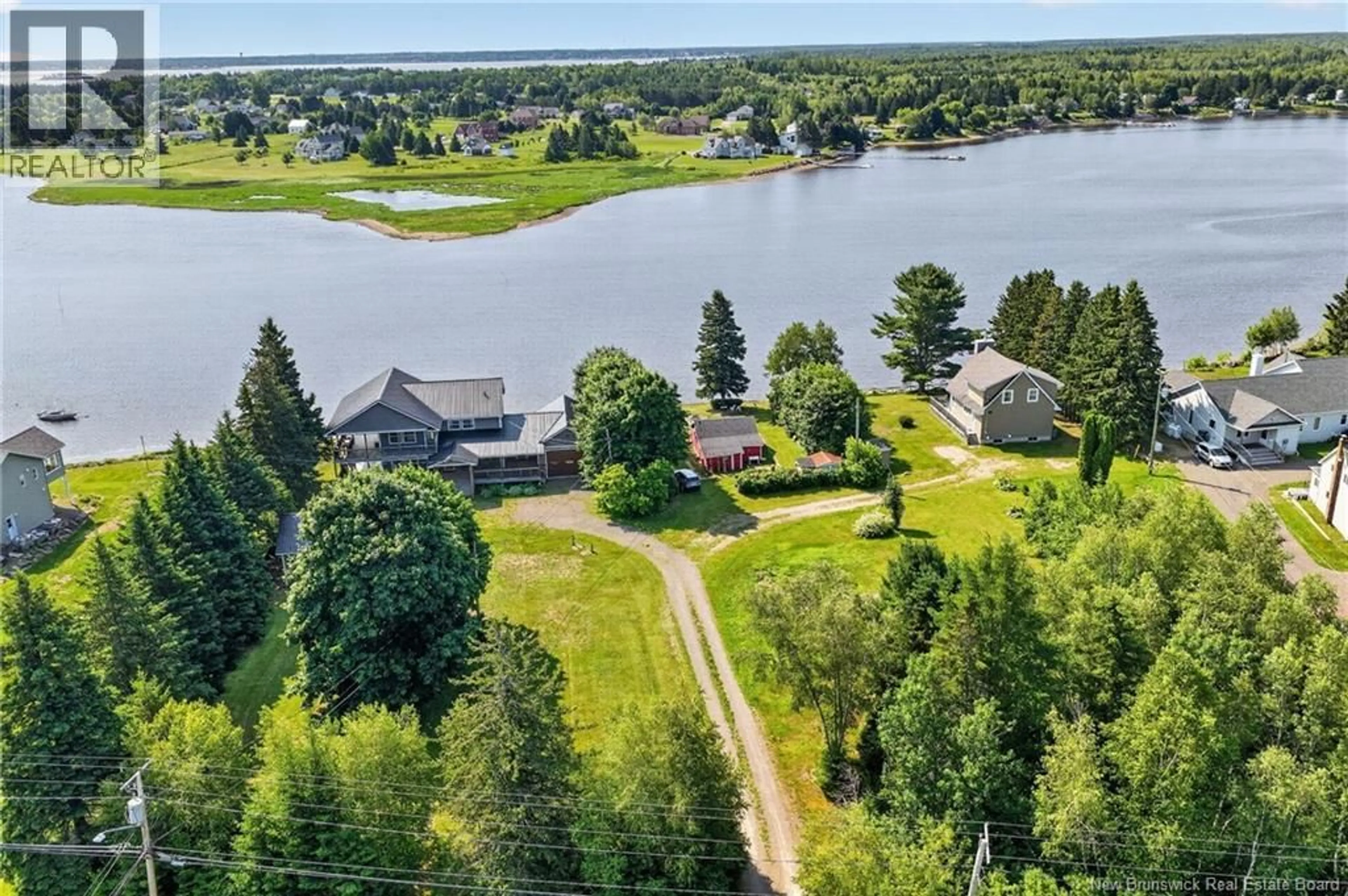 A pic from outside/outdoor area/front of a property/back of a property/a pic from drone, water/lake/river/ocean view for 61 WD FOUGERE, Shediac Bridge New Brunswick E4R2A5