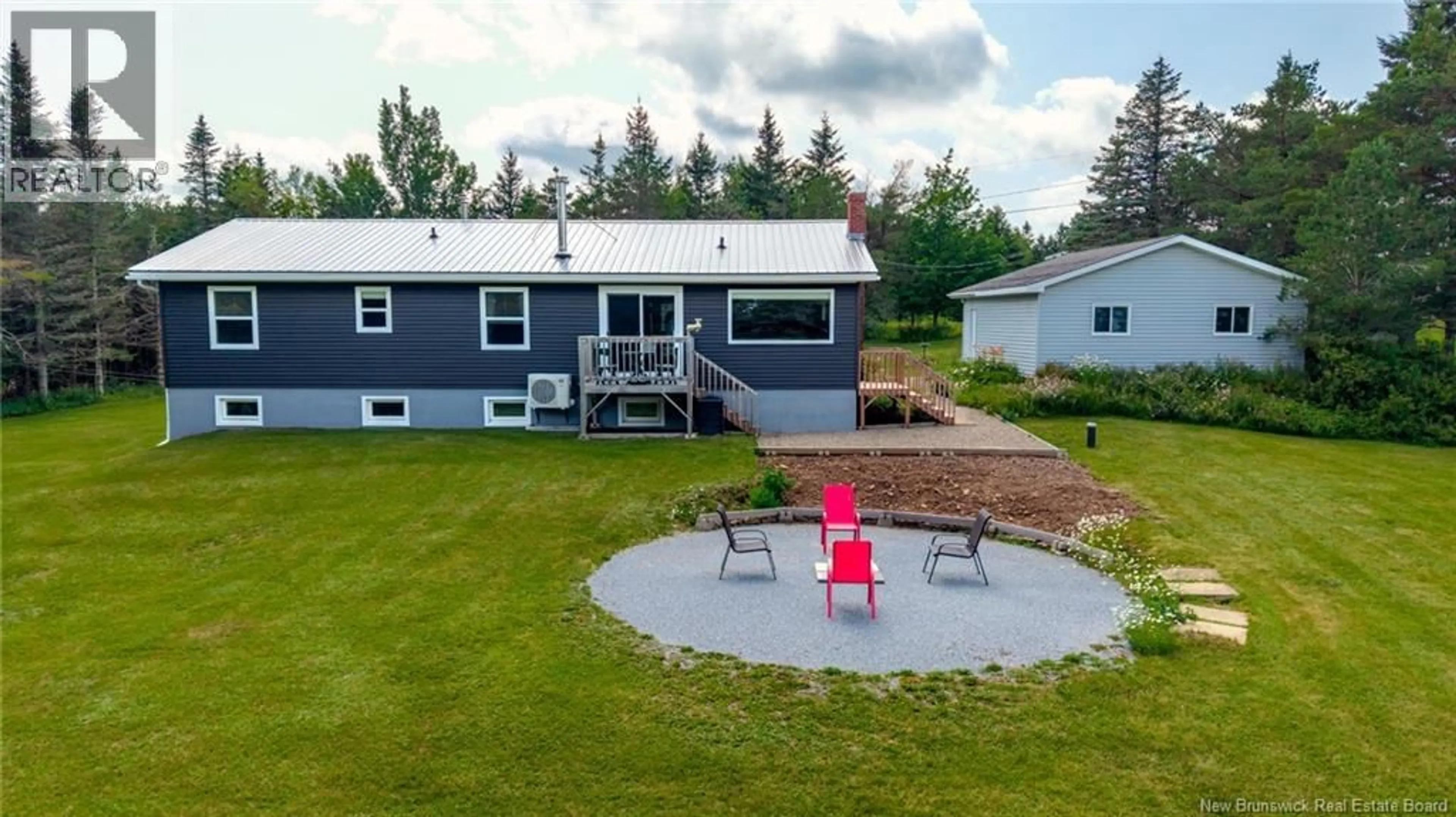 A pic from outside/outdoor area/front of a property/back of a property/a pic from drone, water/lake/river/ocean view for 55 VALLEYVIEW DRIVE, Wards Creek New Brunswick E4E4P5