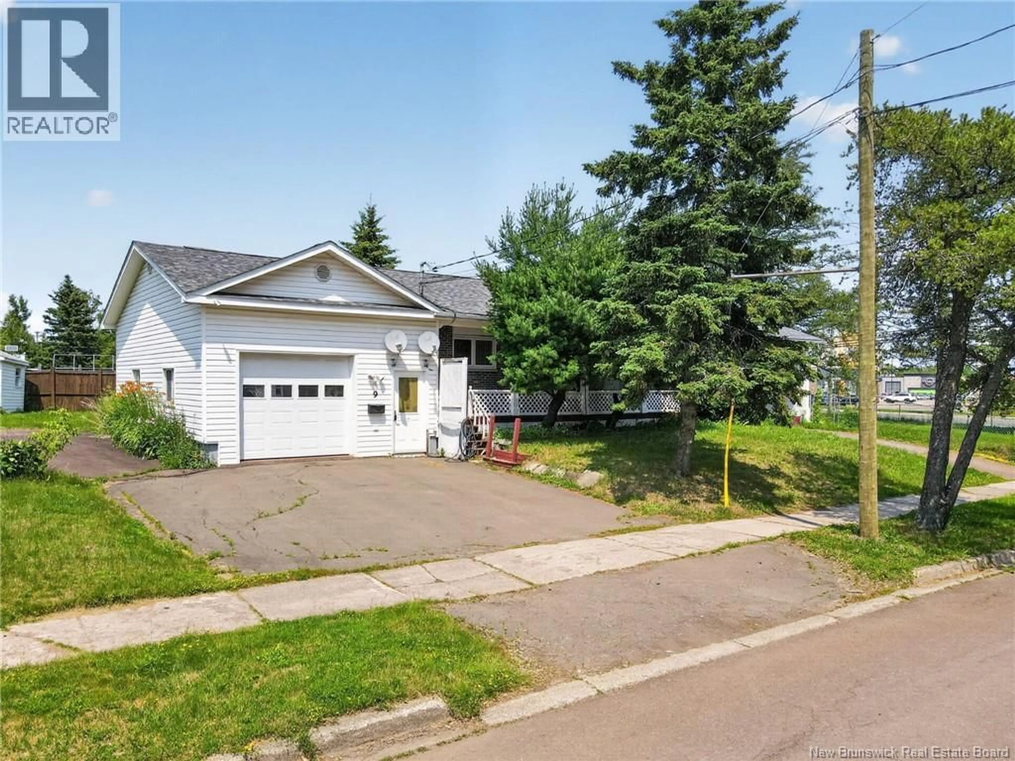 Home with vinyl exterior material, street for 9 KEENAN DRIVE, Moncton New Brunswick E1A3P8