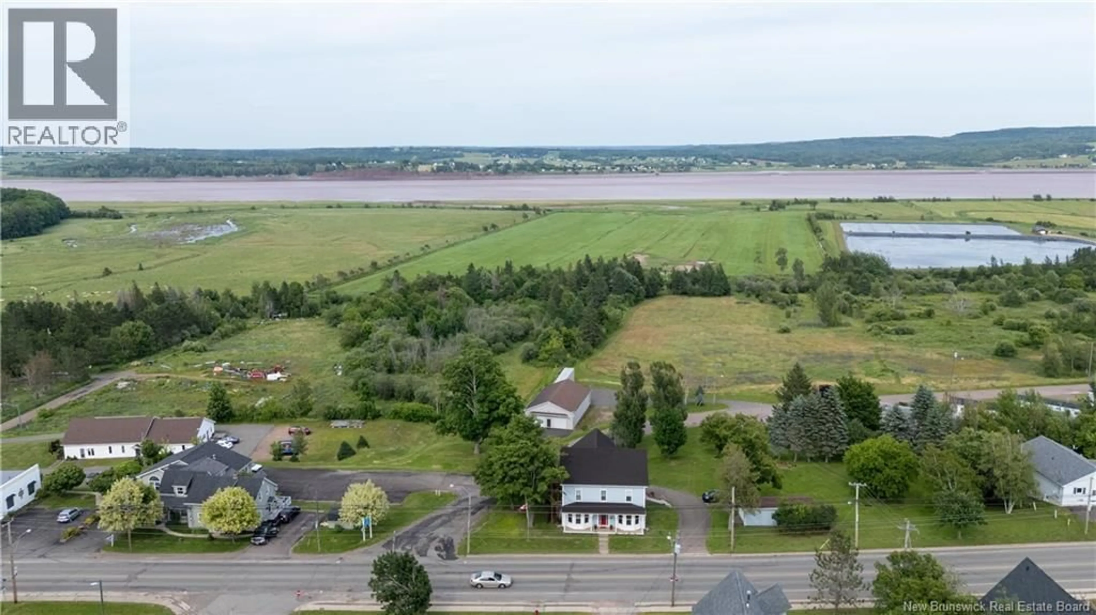 A pic from outside/outdoor area/front of a property/back of a property/a pic from drone, water/lake/river/ocean view for 2775 MAIN STREET, Hillsborough New Brunswick E4H2X4