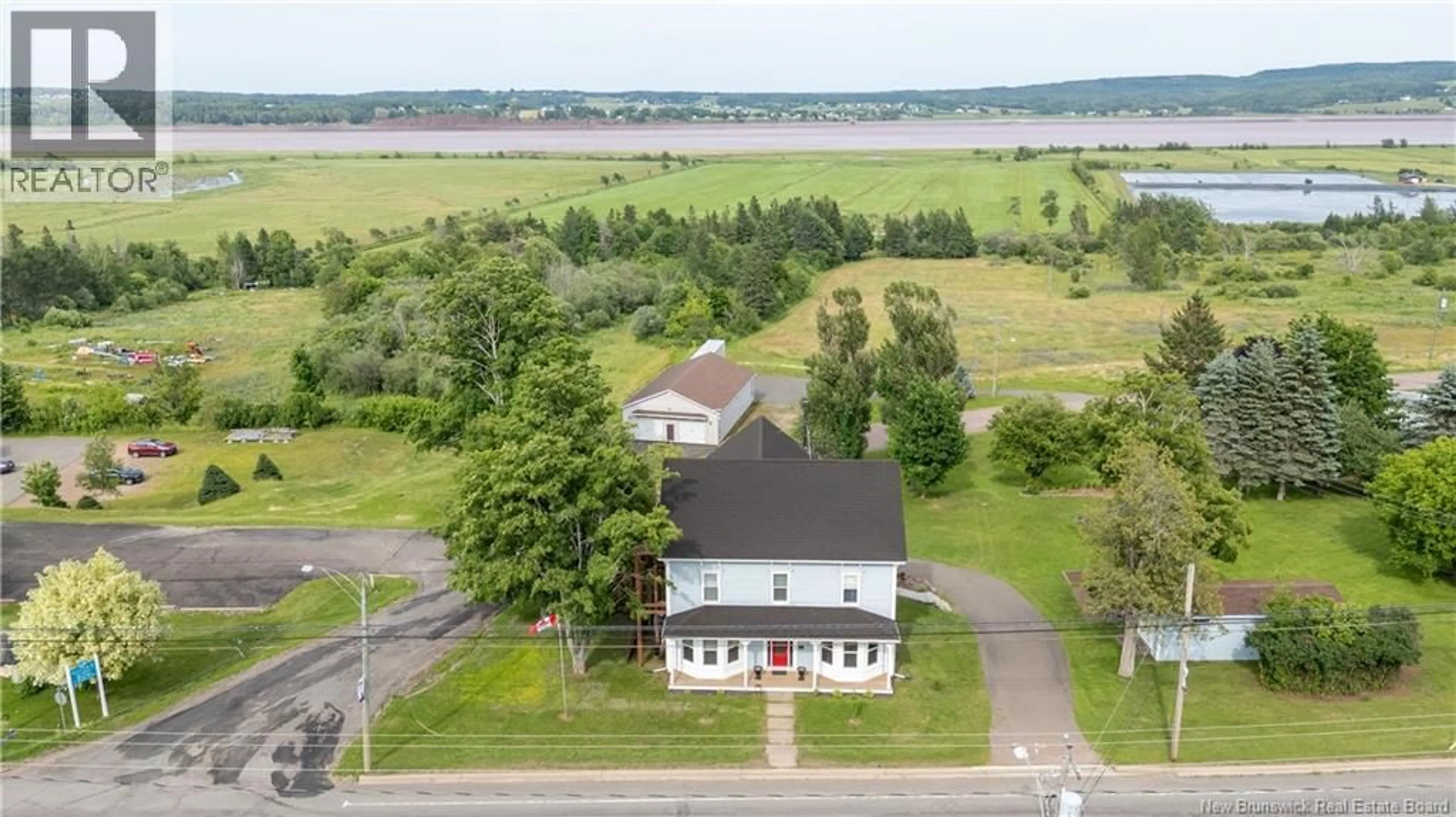 A pic from outside/outdoor area/front of a property/back of a property/a pic from drone, water/lake/river/ocean view for 2775 MAIN STREET, Hillsborough New Brunswick E4H2X4