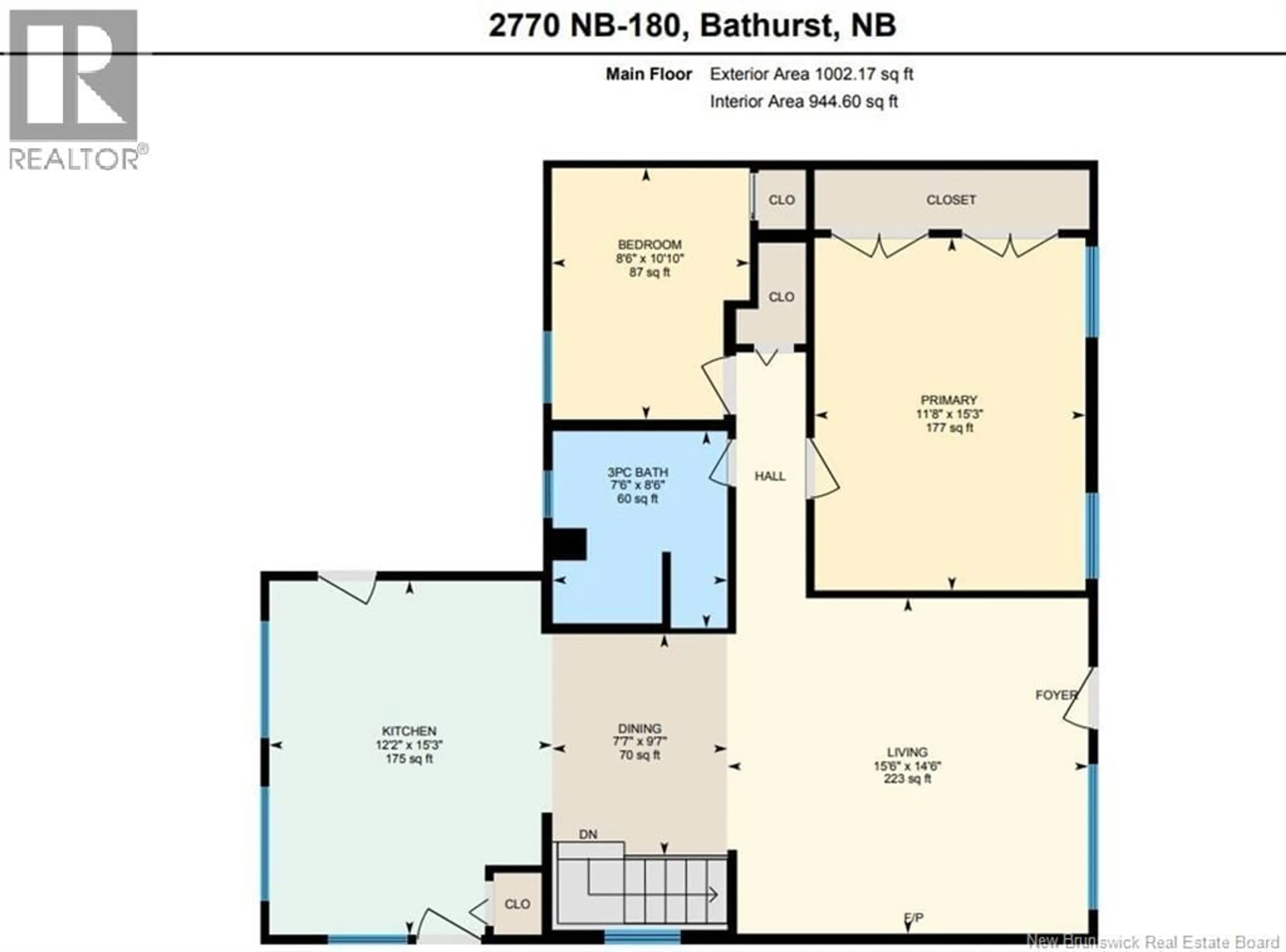 Floor plan for 2770 ROUTE 180, South Tetagouche New Brunswick E2A4Z3