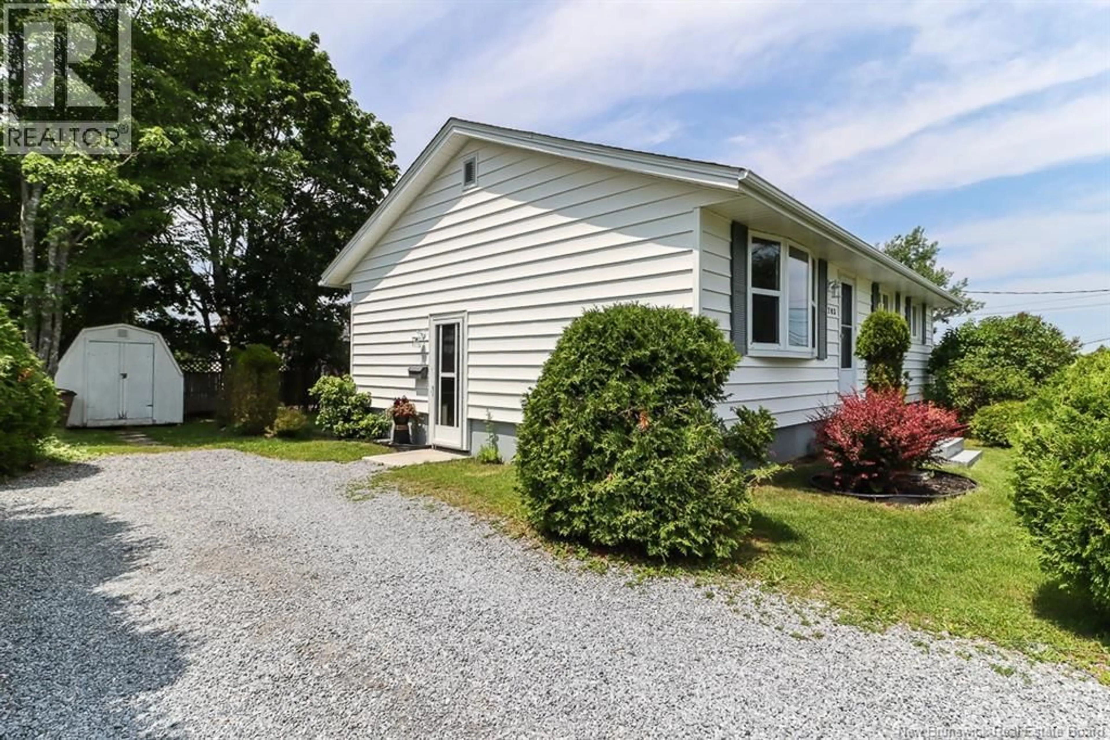 Home with vinyl exterior material, street for 203 SUMMIT DRIVE, Saint John New Brunswick E2J3M1