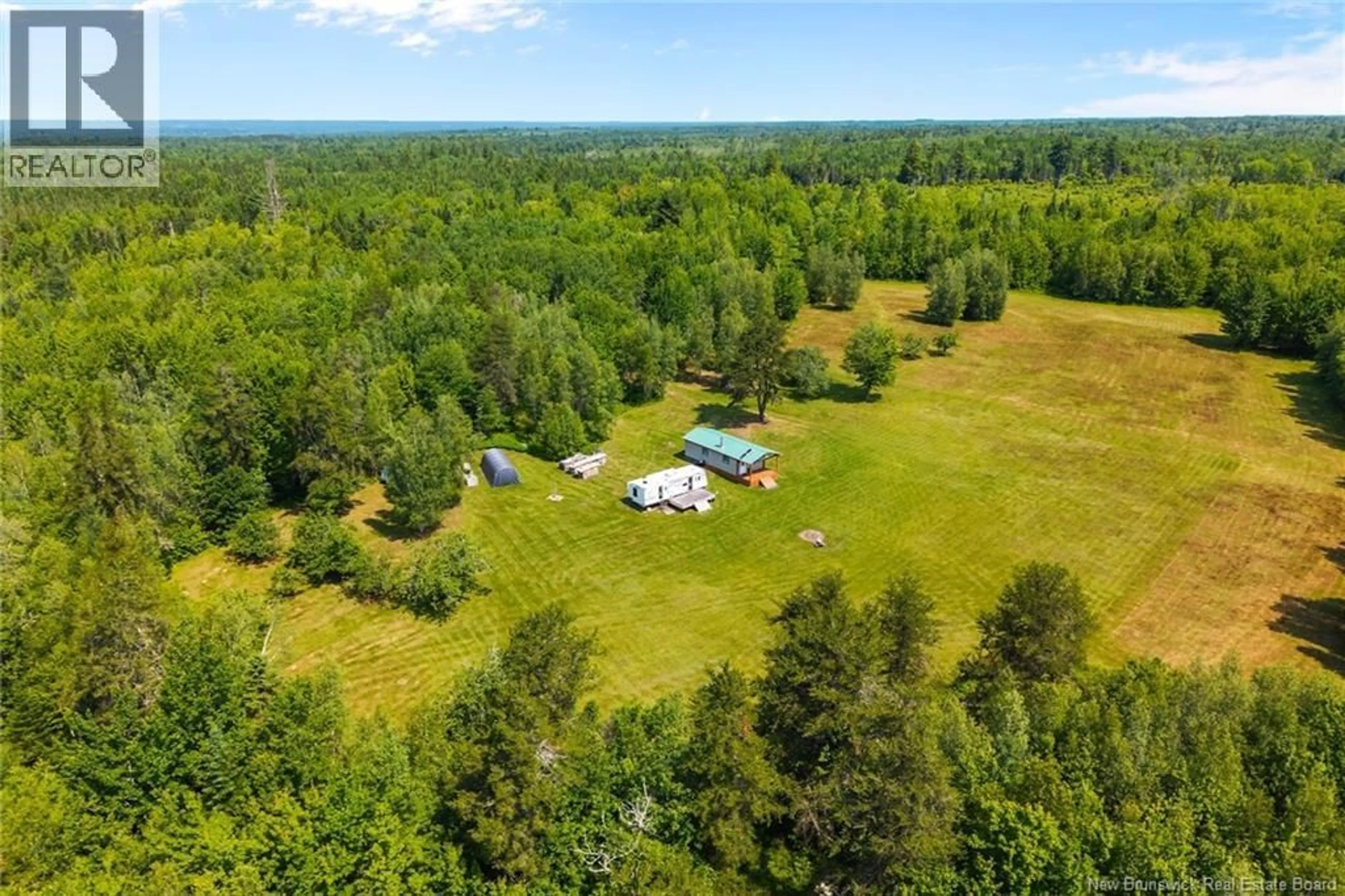 A pic from outside/outdoor area/front of a property/back of a property/a pic from drone, forest/trees view for Camp/Lot DUFFERIN ROAD, Chipman New Brunswick O0O0O0