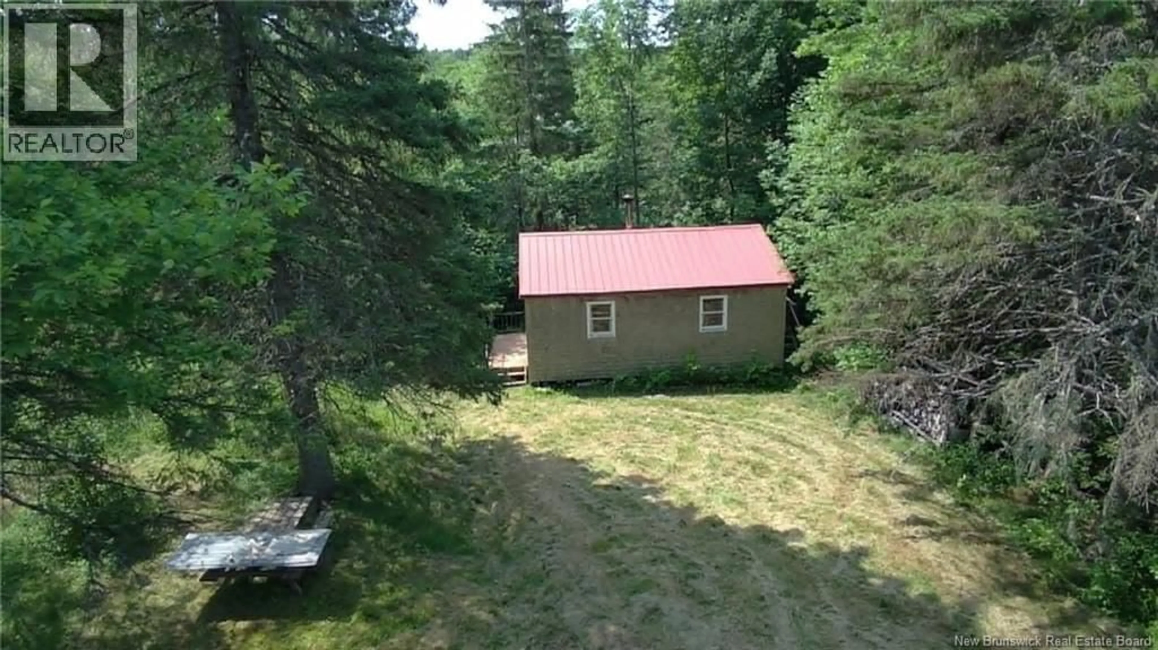 A pic from outside/outdoor area/front of a property/back of a property/a pic from drone, forest/trees view for 1880 KNIGHTVILLE ROAD, Anagance New Brunswick E4C3V1