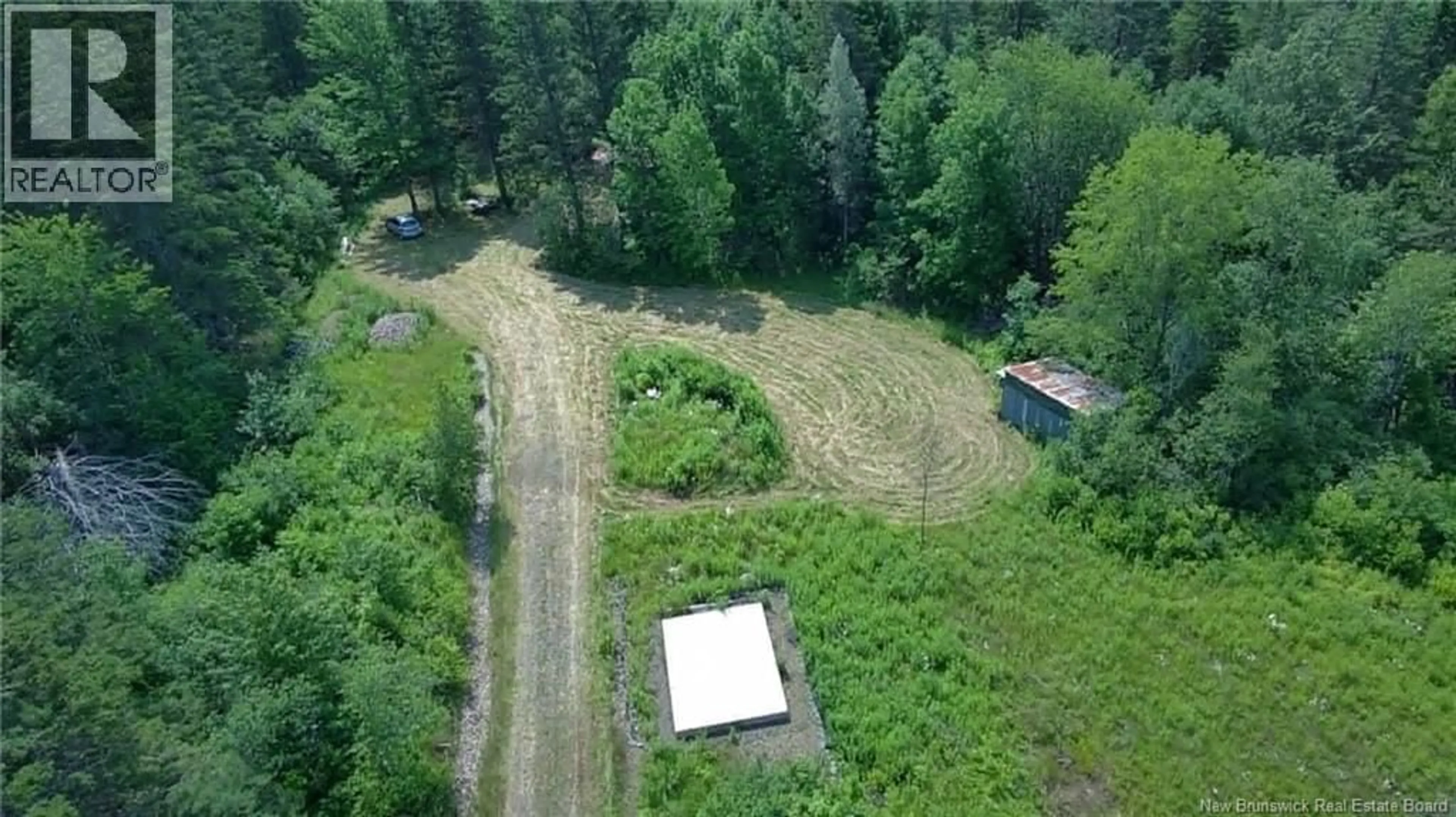 A pic from outside/outdoor area/front of a property/back of a property/a pic from drone, forest/trees view for 1880 KNIGHTVILLE ROAD, Anagance New Brunswick E4C3V1
