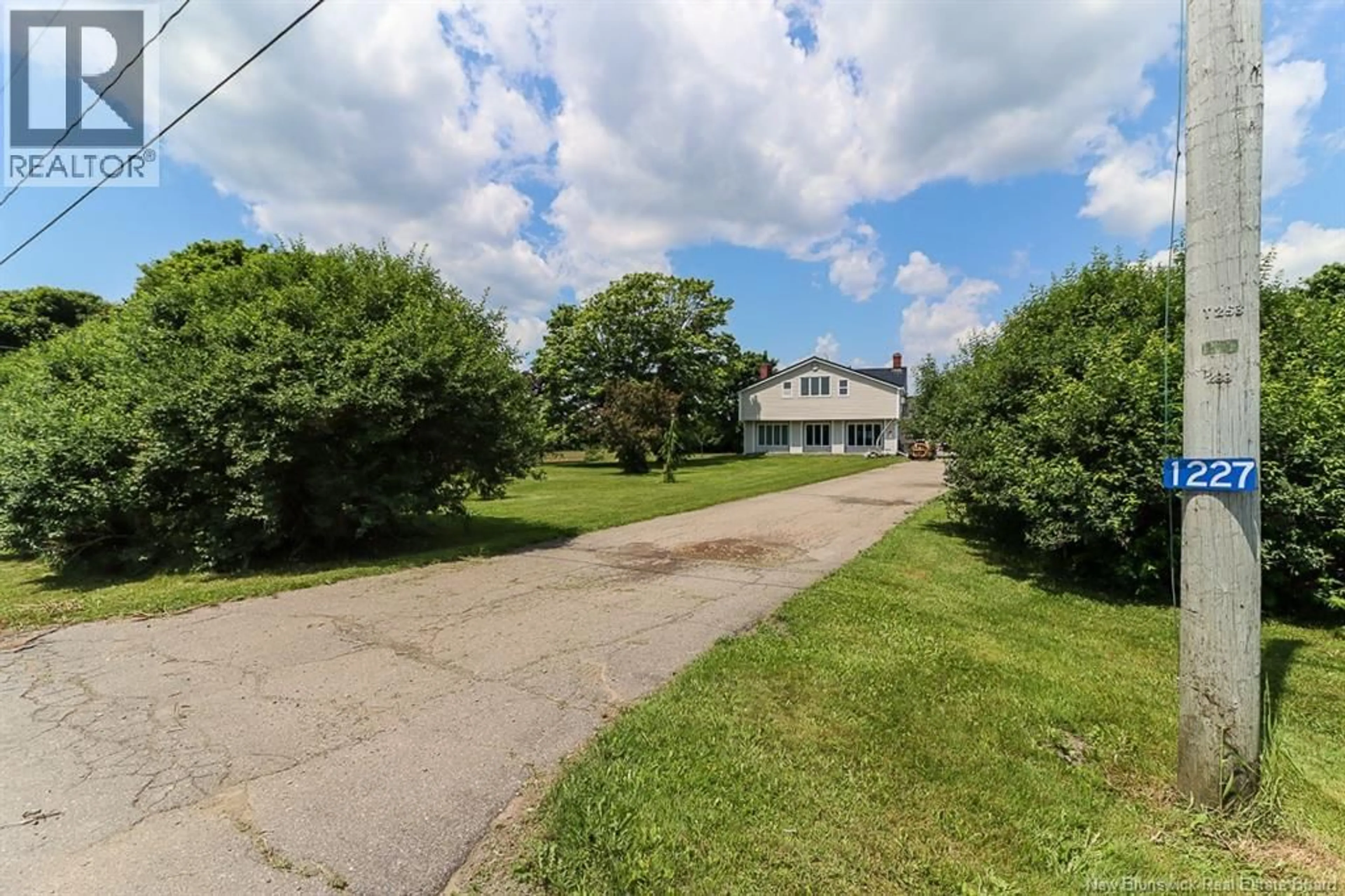A pic from outside/outdoor area/front of a property/back of a property/a pic from drone, street for 1227 ROUTE 825, Gardner Creek New Brunswick E2S2A8