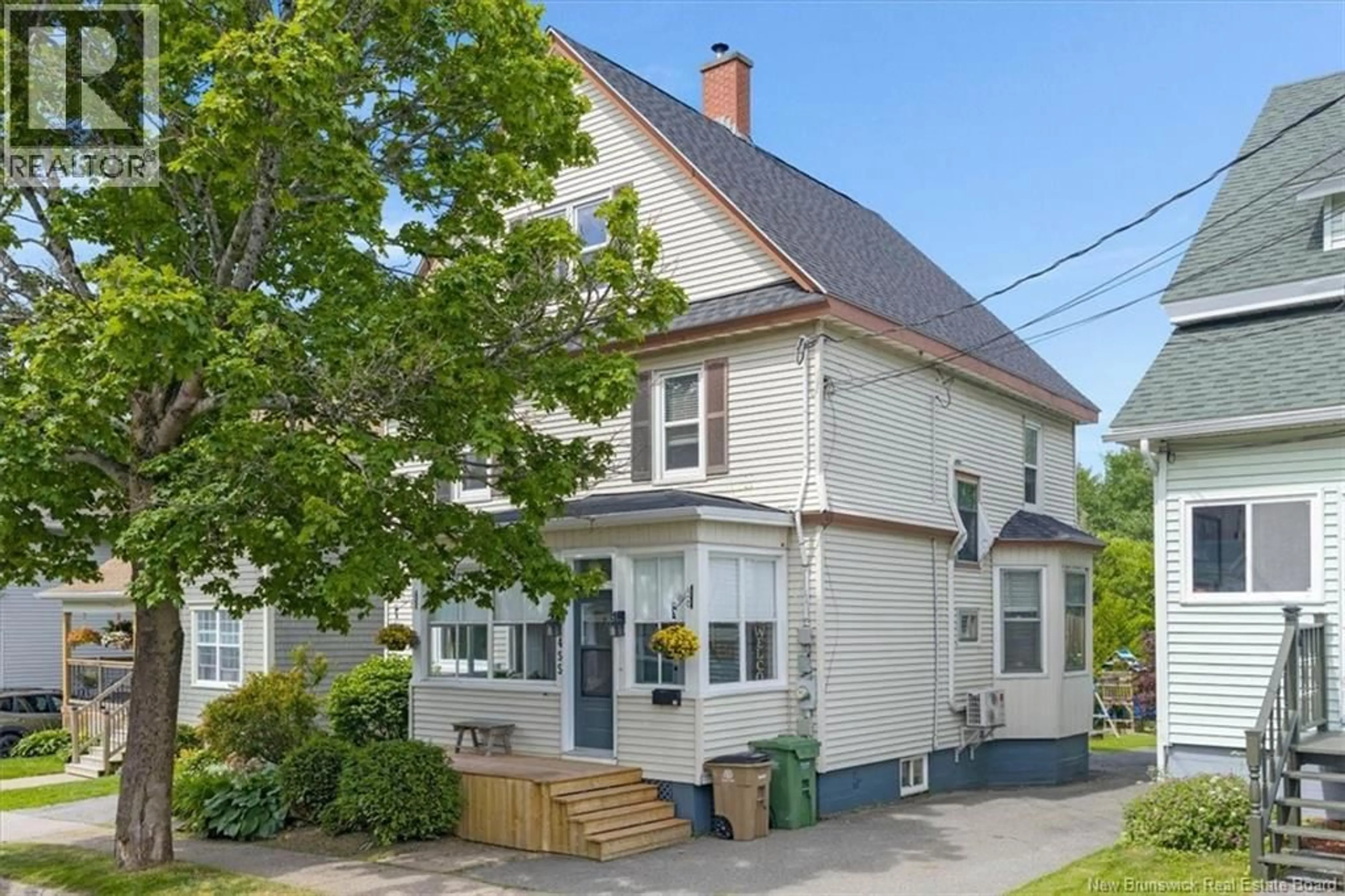 Home with vinyl exterior material, street for 455 DEMONTS STREET, Saint John New Brunswick E2M1R5
