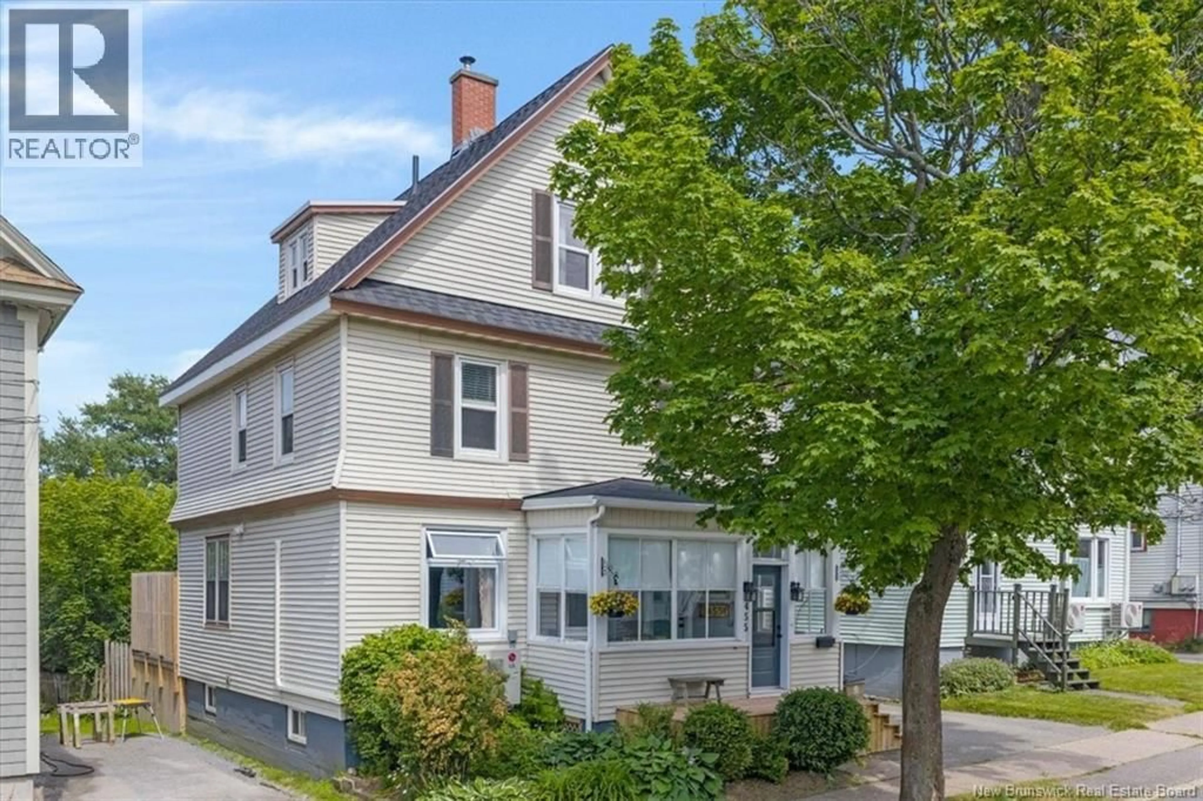 Home with vinyl exterior material, street for 455 DEMONTS STREET, Saint John New Brunswick E2M1R5