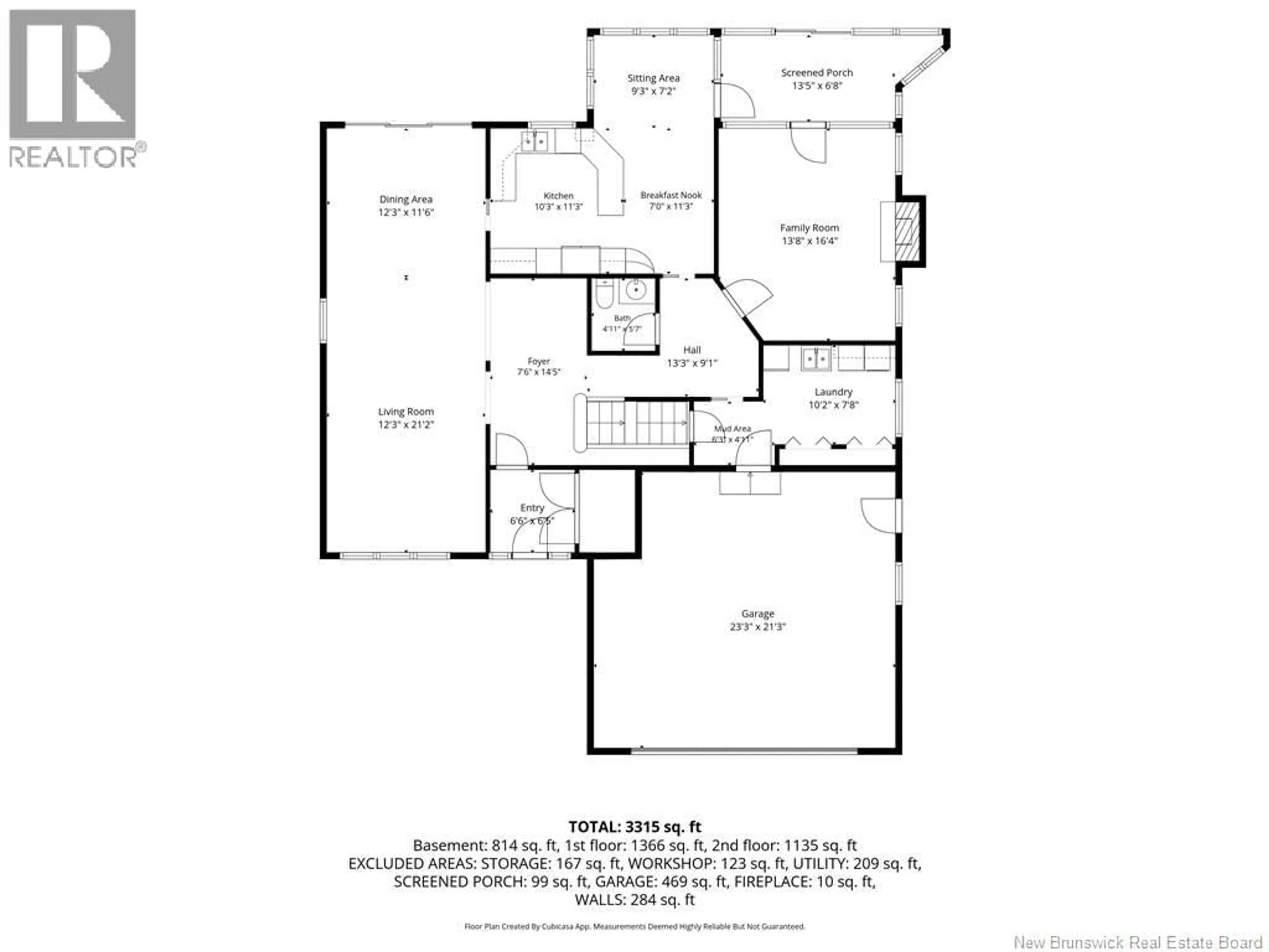 Floor plan for 407 ASPENDALE LANE, Fredericton New Brunswick E3B6Y3