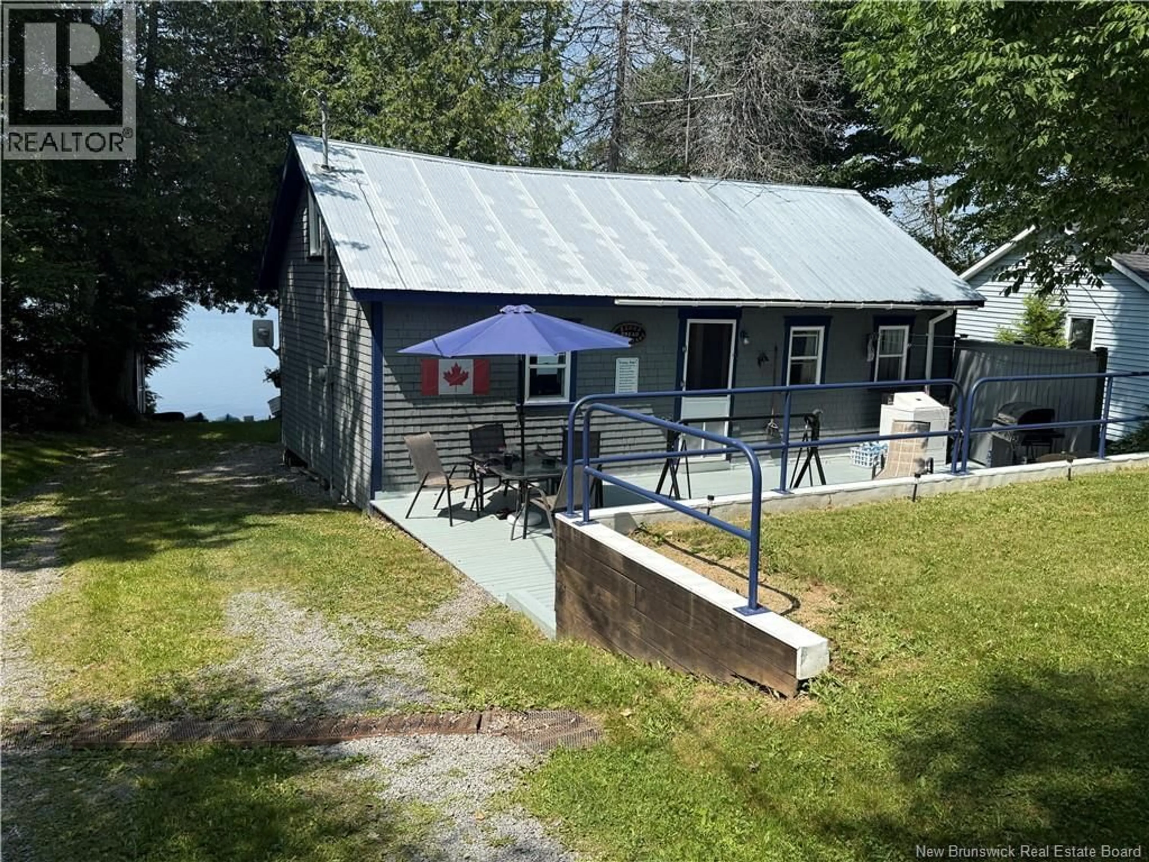 A pic from outside/outdoor area/front of a property/back of a property/a pic from drone, water/lake/river/ocean view for 114 SANDY COVE LANE, Dumfries New Brunswick E6G1S8