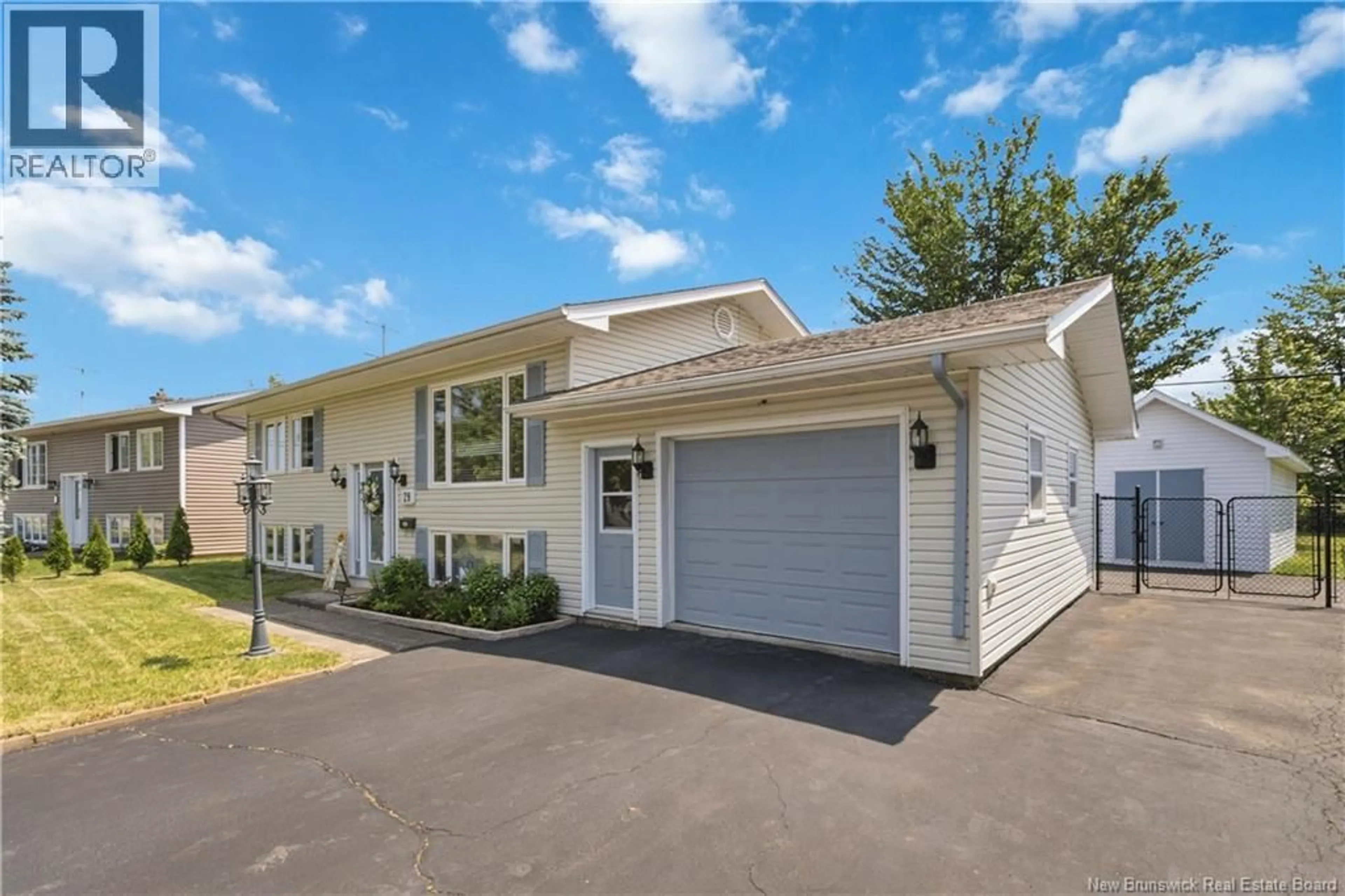 Home with vinyl exterior material, street for 29 MECCA DRIVE, Moncton New Brunswick E1G1B7