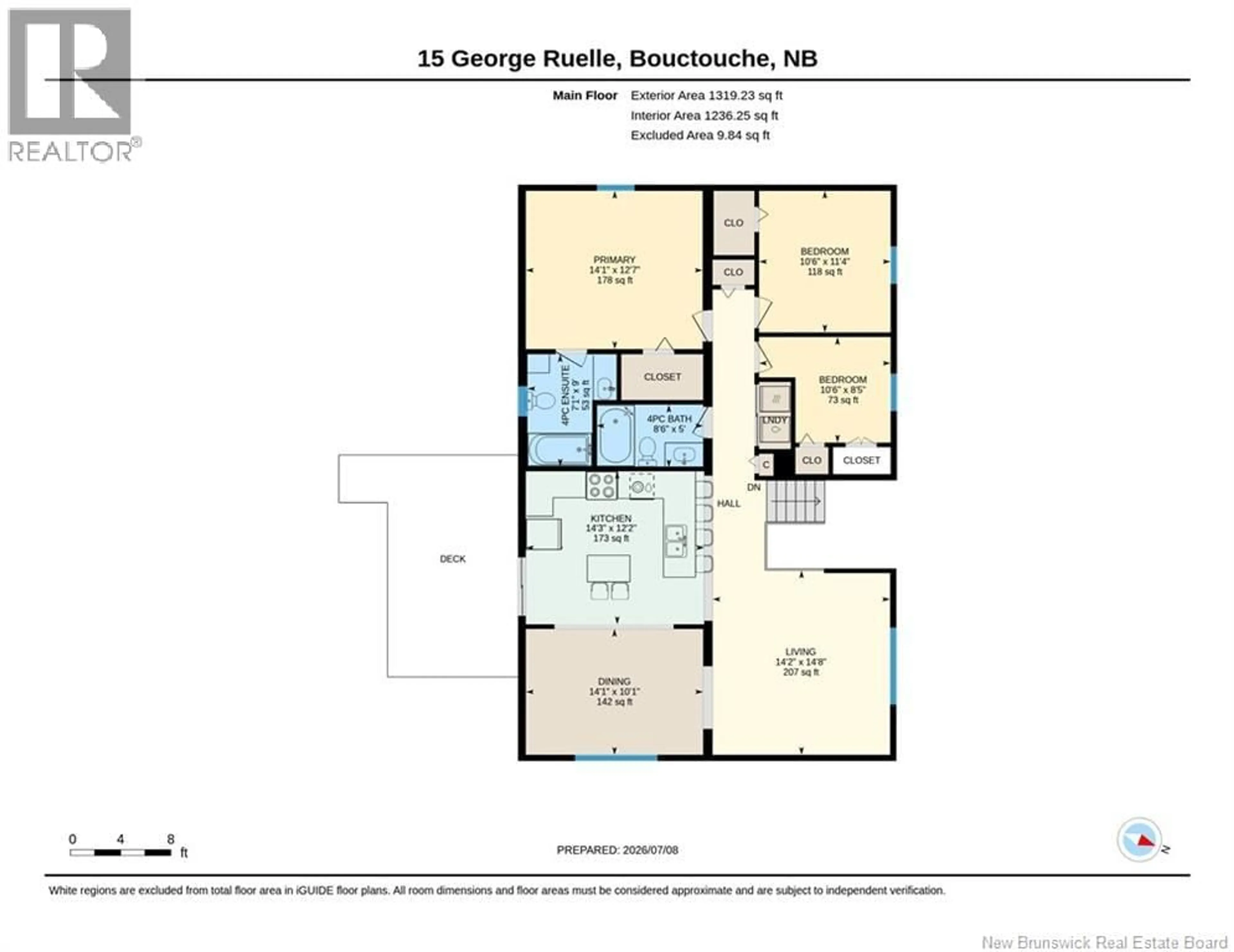 Floor plan for 15 GEORGE RUELLE, Bouctouche New Brunswick E4S3E9
