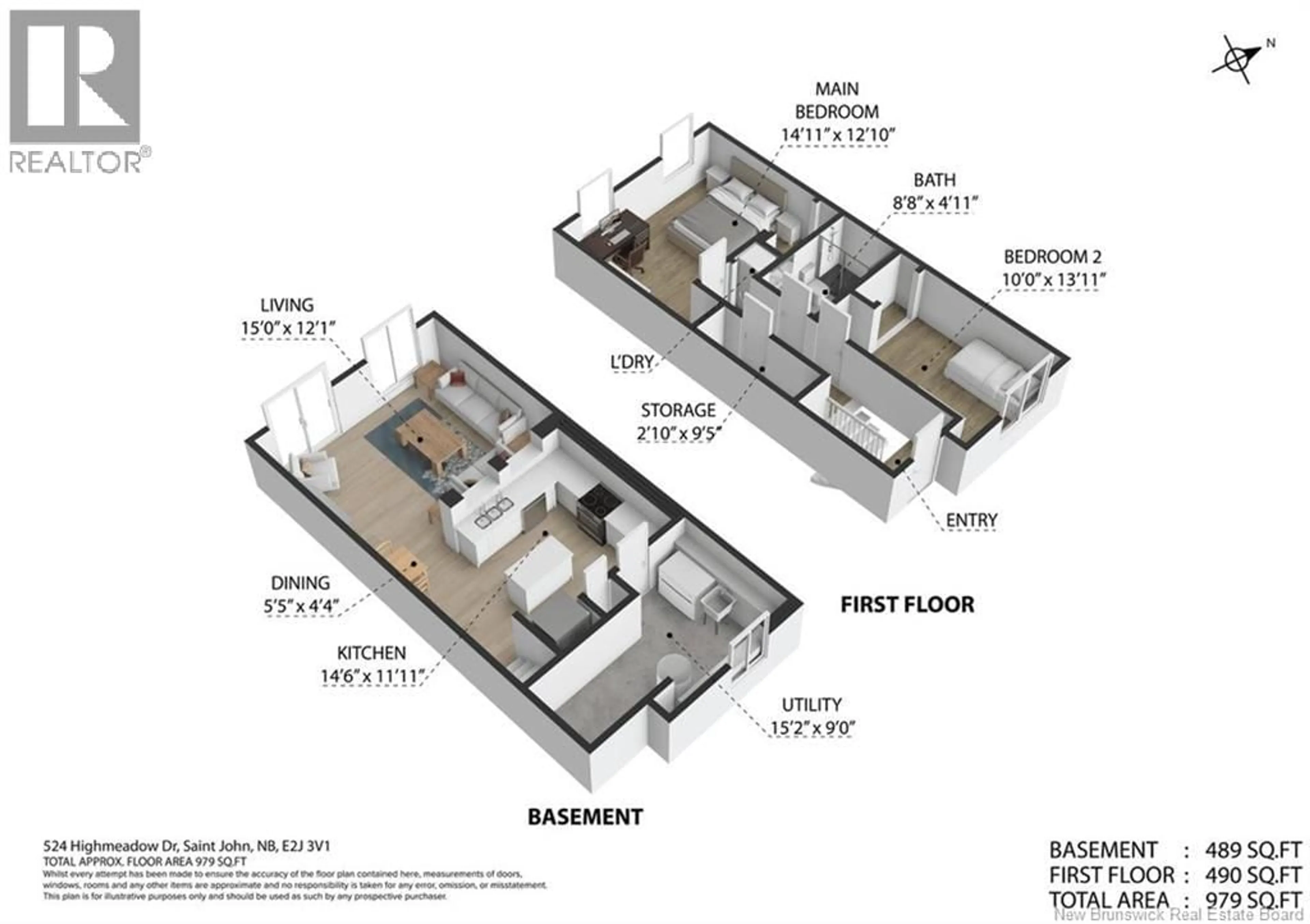 Floor plan for 524 HIGHMEADOW DRIVE, Saint John New Brunswick E2J3V1
