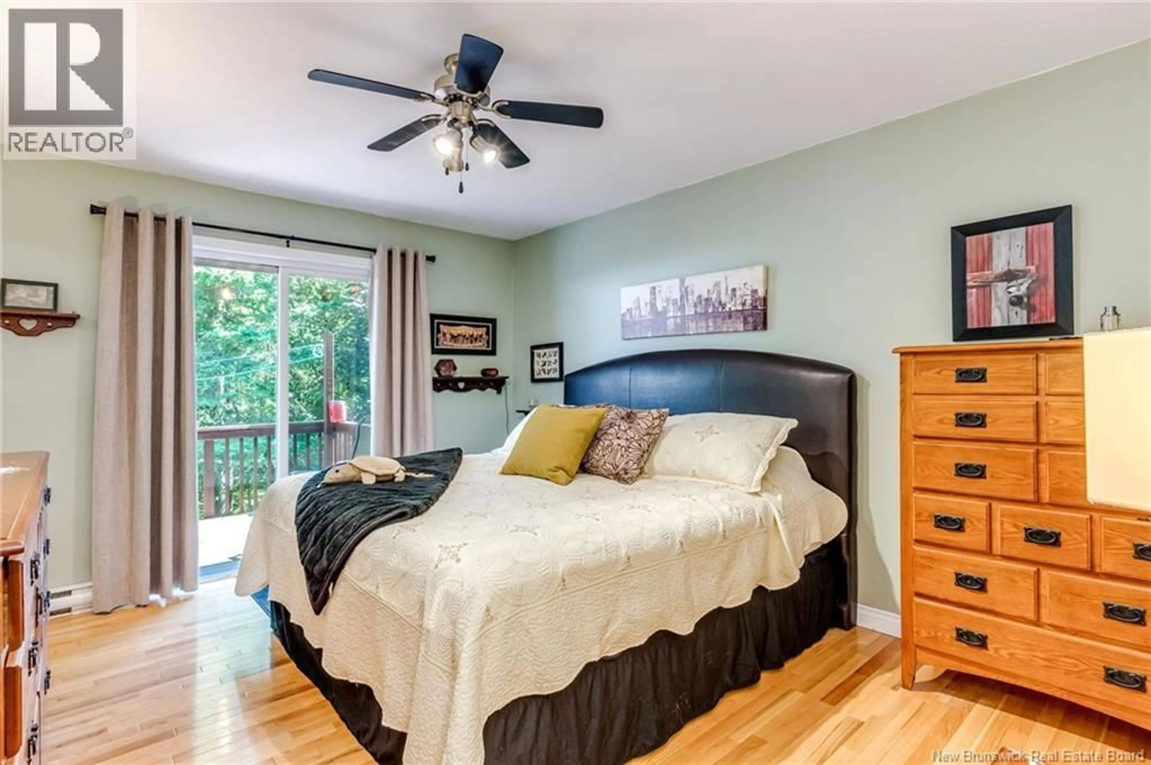 Bedroom with bed, wood/laminate floor for 11 COLLINGWOOD DRIVE, Quispamsis New Brunswick E2G2C3