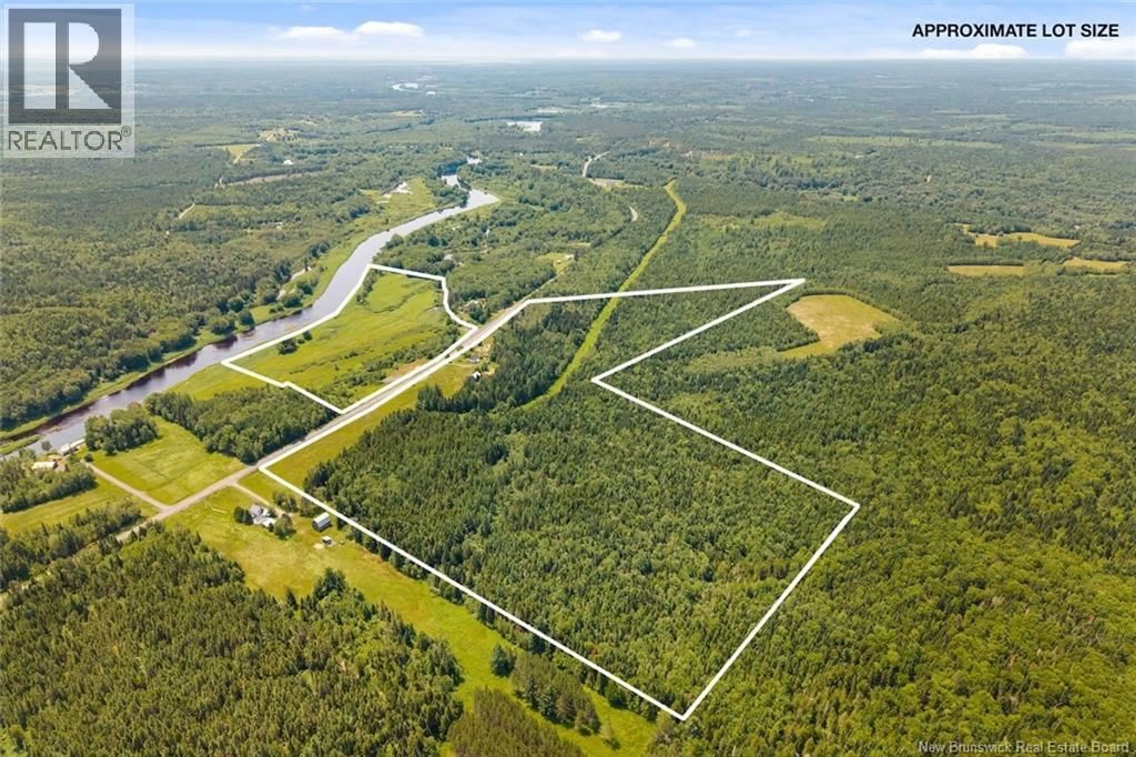A pic from outside/outdoor area/front of a property/back of a property/a pic from drone, forest/trees view for 1079 ROUTE 116, Gaspereau Forks New Brunswick E4A1M8