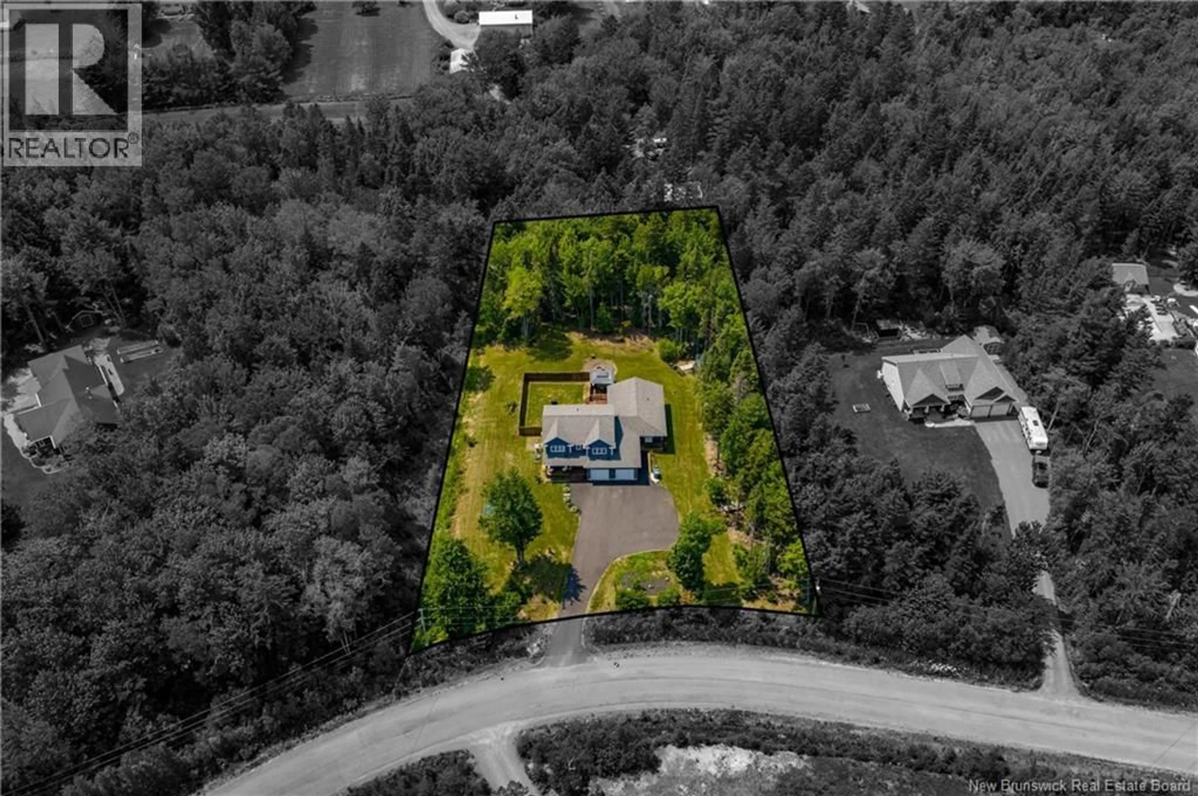 A pic from outside/outdoor area/front of a property/back of a property/a pic from drone, unknown for 11 AMBER RIDGE, Berry Mills New Brunswick E1G5R3