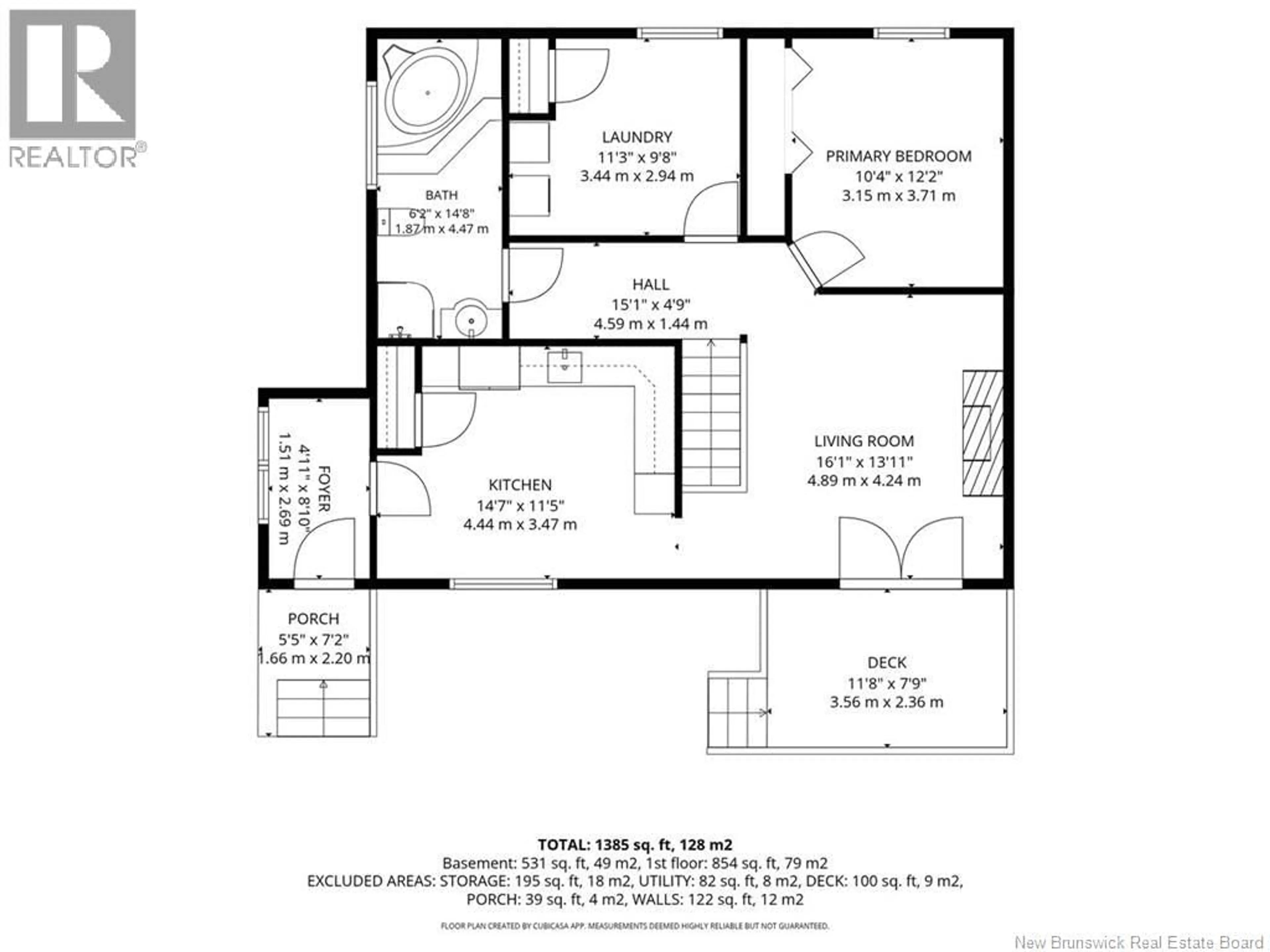 Floor plan for 48 FAIRVIEW STREET, Atholville New Brunswick E3N4L3