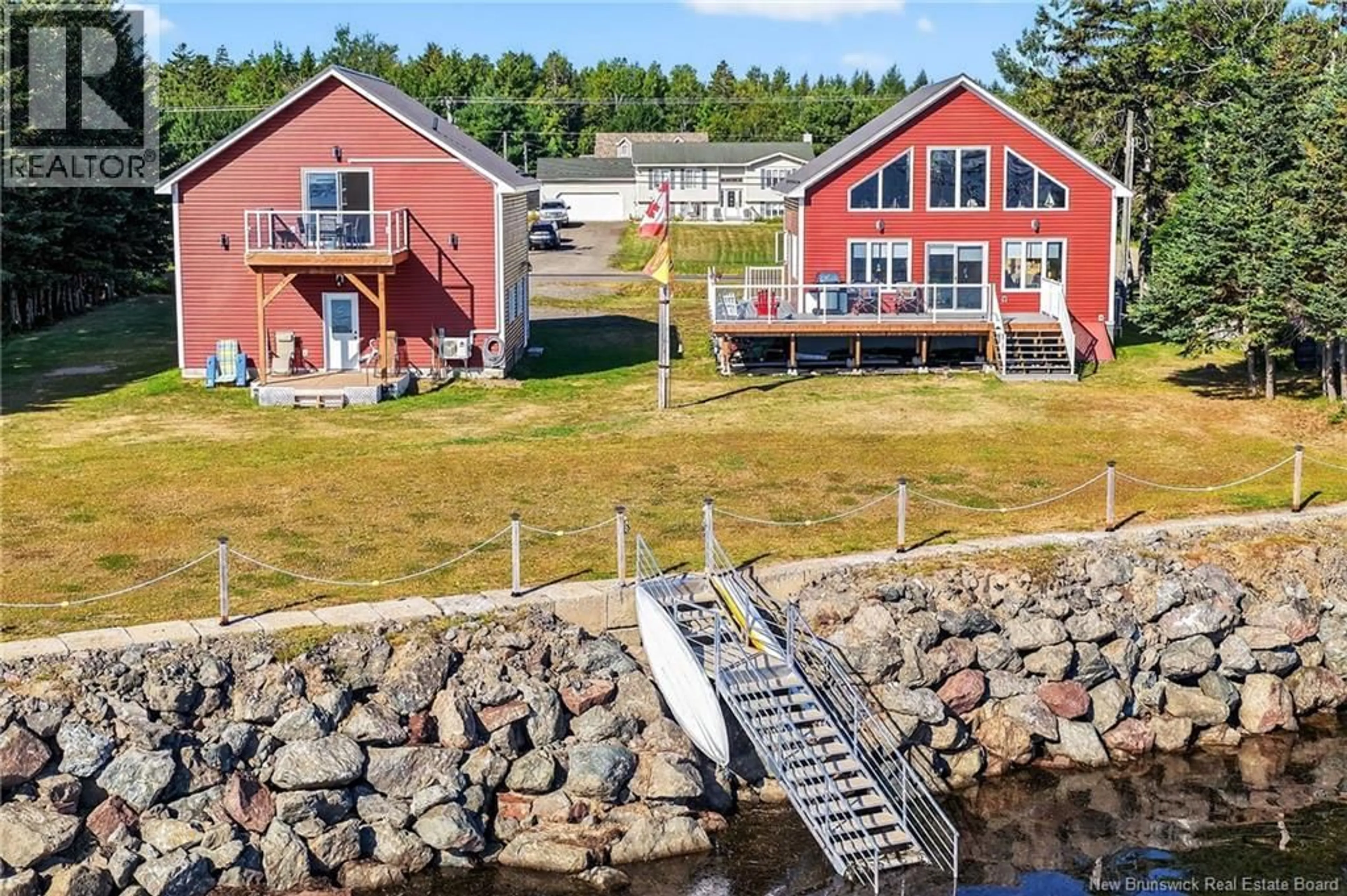 A pic from outside/outdoor area/front of a property/back of a property/a pic from drone, water/lake/river/ocean view for 928 ROUTE 475, Bouctouche Bay New Brunswick E4S4P9