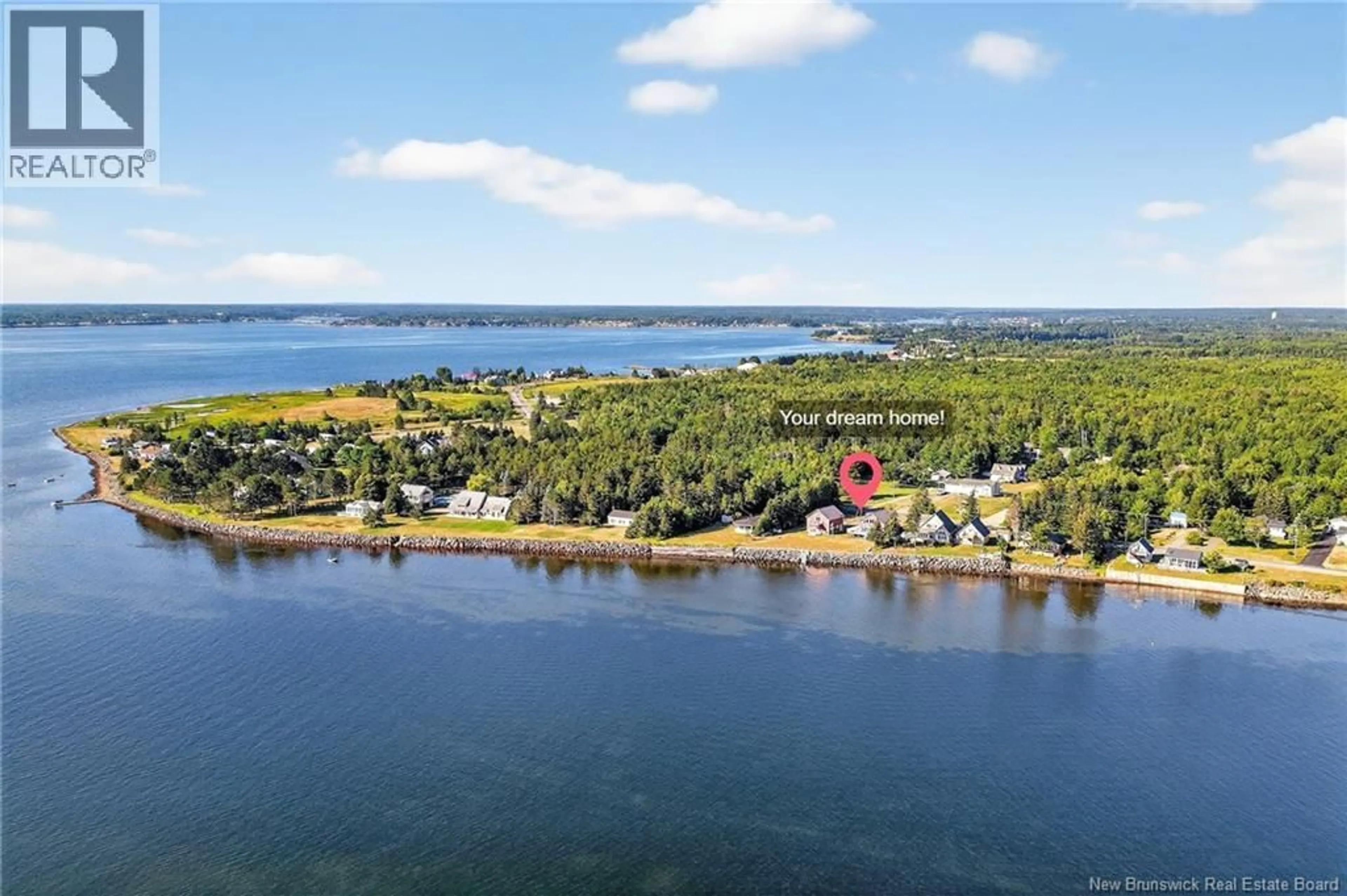 A pic from outside/outdoor area/front of a property/back of a property/a pic from drone, water/lake/river/ocean view for 928 ROUTE 475, Bouctouche Bay New Brunswick E4S4P9