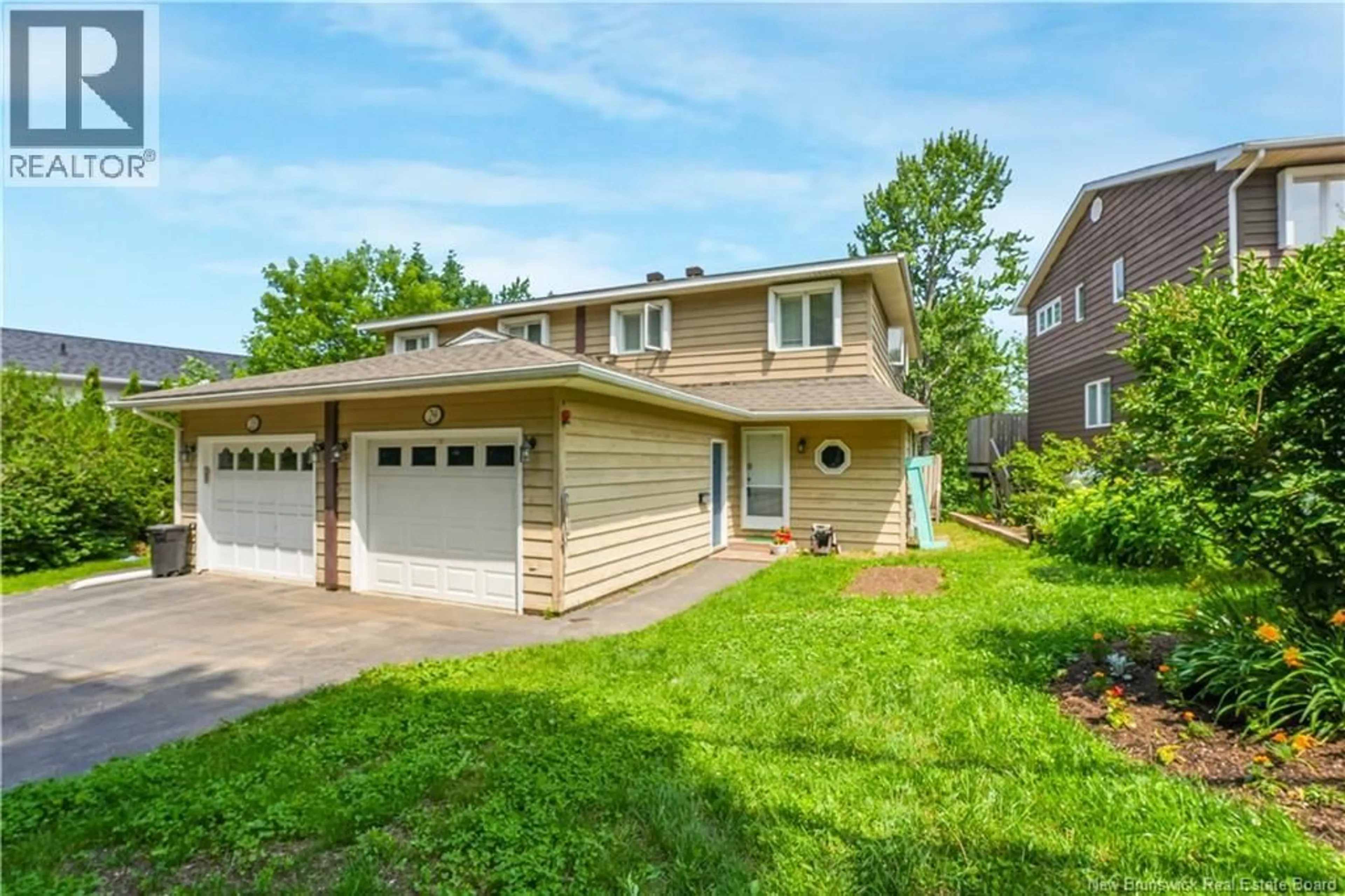 Home with vinyl exterior material, street for 29 BIGGS STREET, Fredericton New Brunswick E3B6H8
