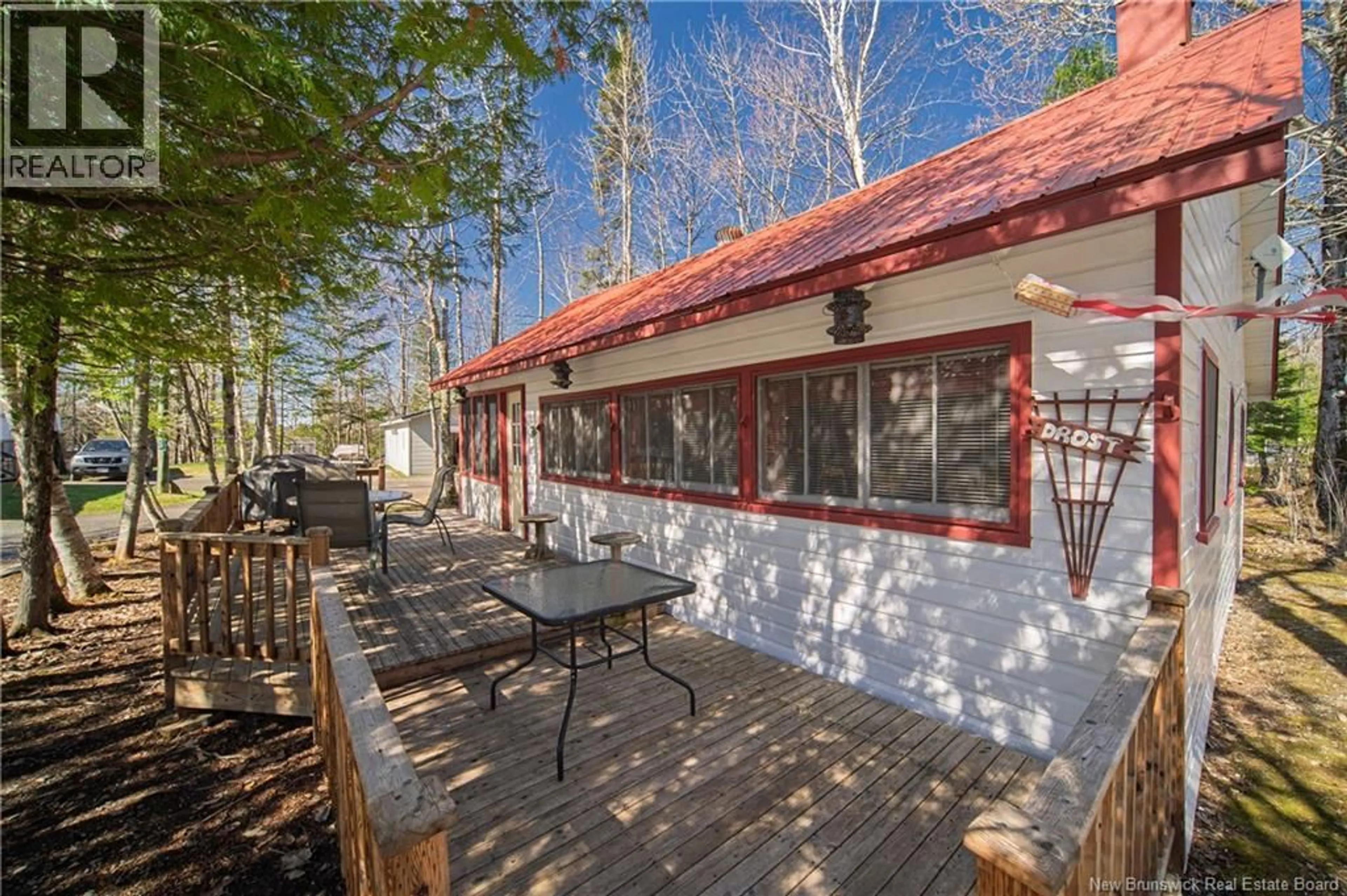 Patio, forest/trees view for 9 CURTIS LANE, Davidson Lake New Brunswick E6H2R9