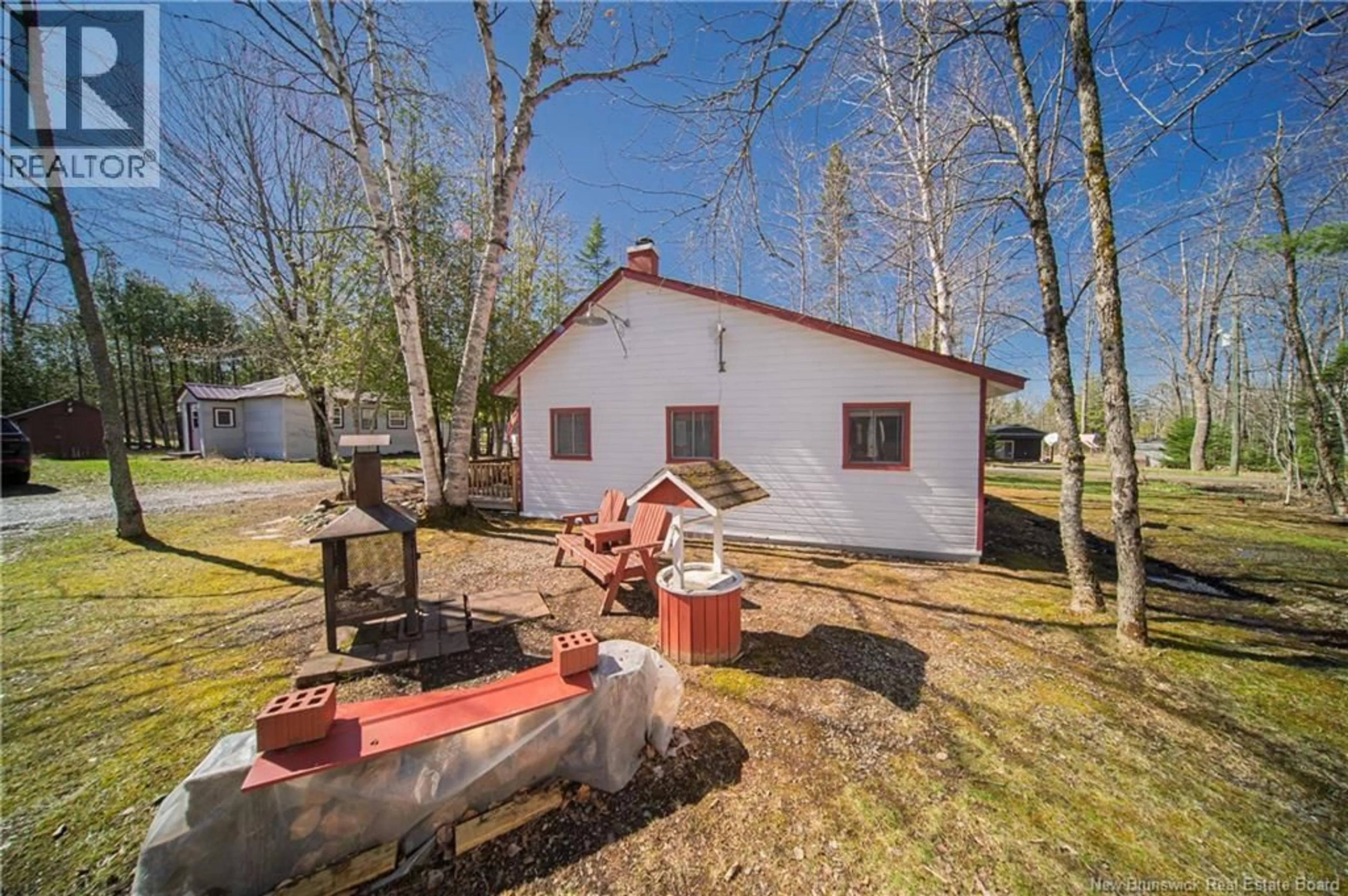 A pic from outside/outdoor area/front of a property/back of a property/a pic from drone, unknown for 9 CURTIS LANE, Davidson Lake New Brunswick E6H2R9