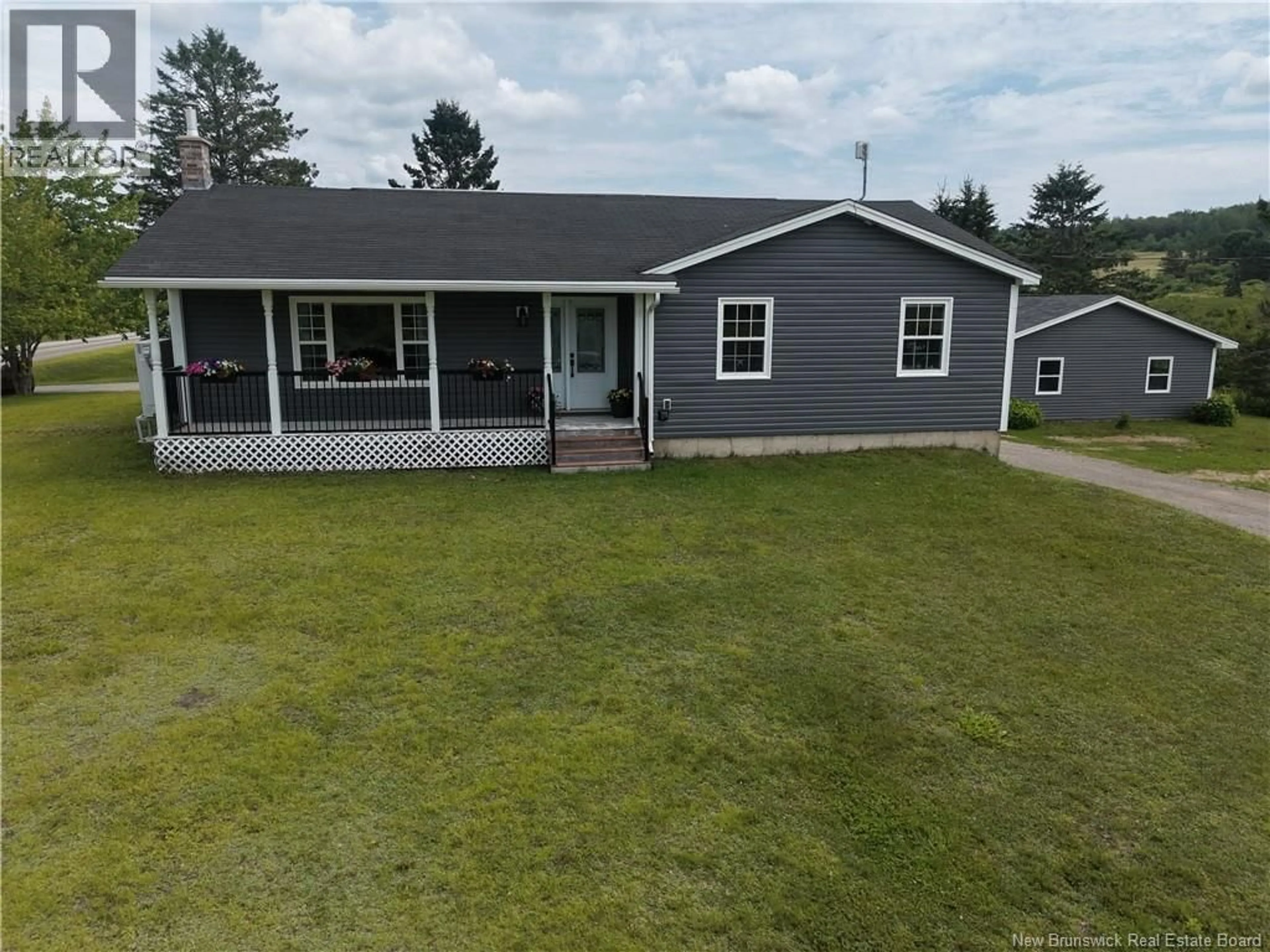 Home with vinyl exterior material, street for 4 SALT SPRINGS ROAD, Salt Springs New Brunswick E5N4H8