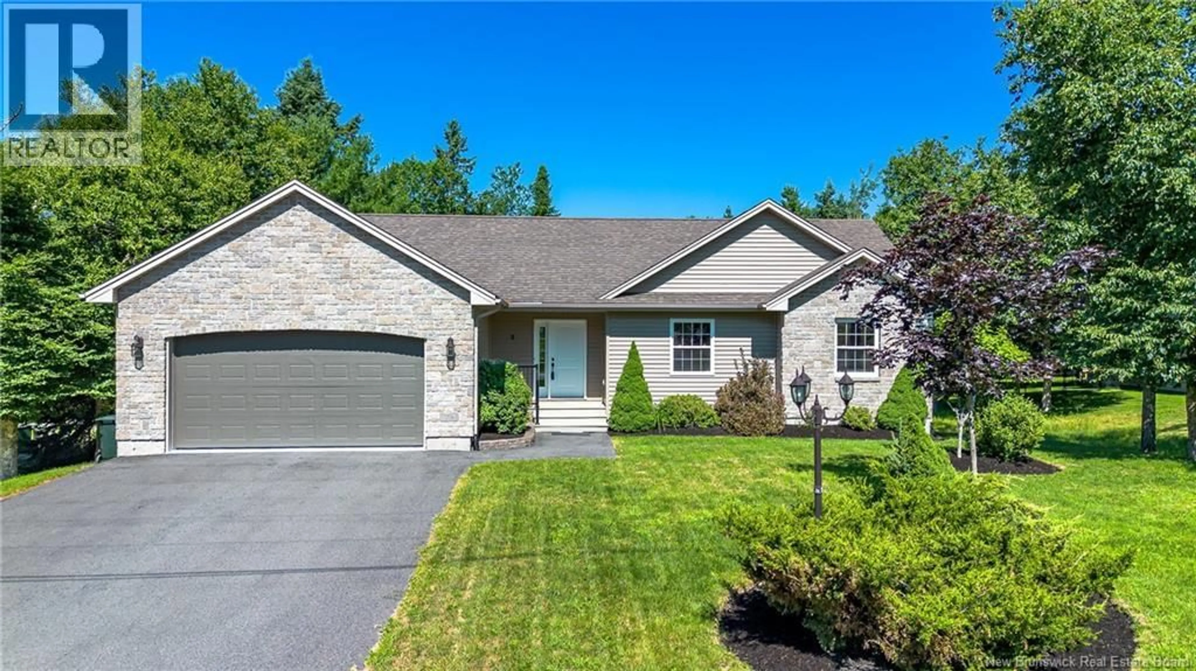 Home with vinyl exterior material, street for 5 ARAGONA COURT, Rothesay New Brunswick E2E0B2