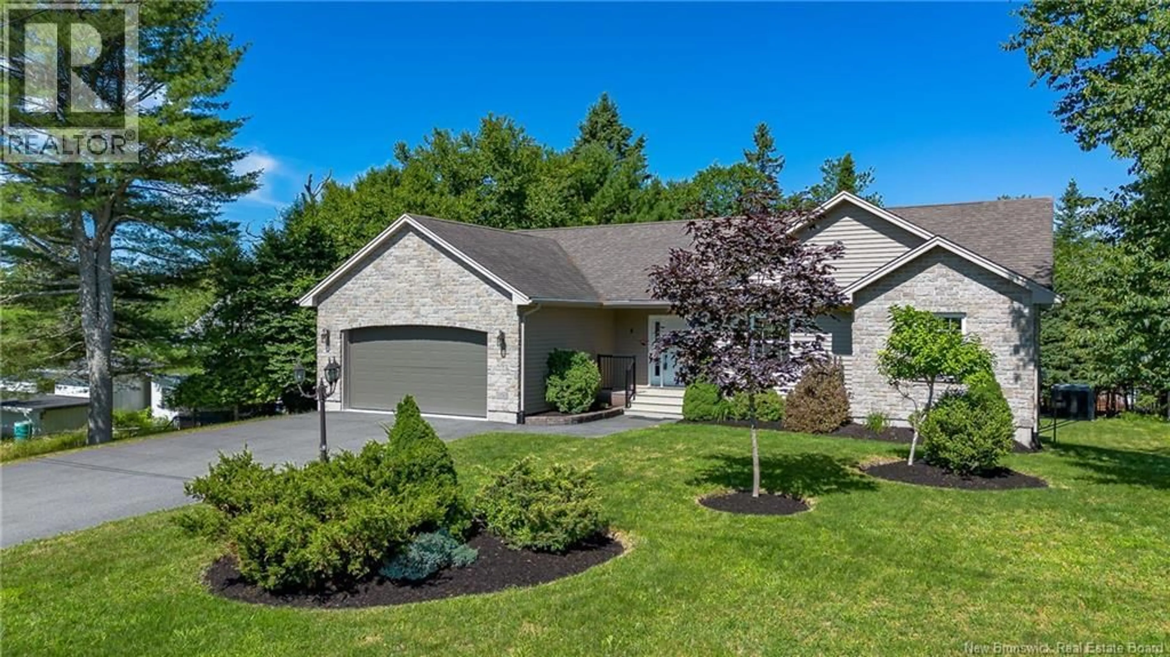 Home with vinyl exterior material, street for 5 ARAGONA COURT, Rothesay New Brunswick E2E0B2