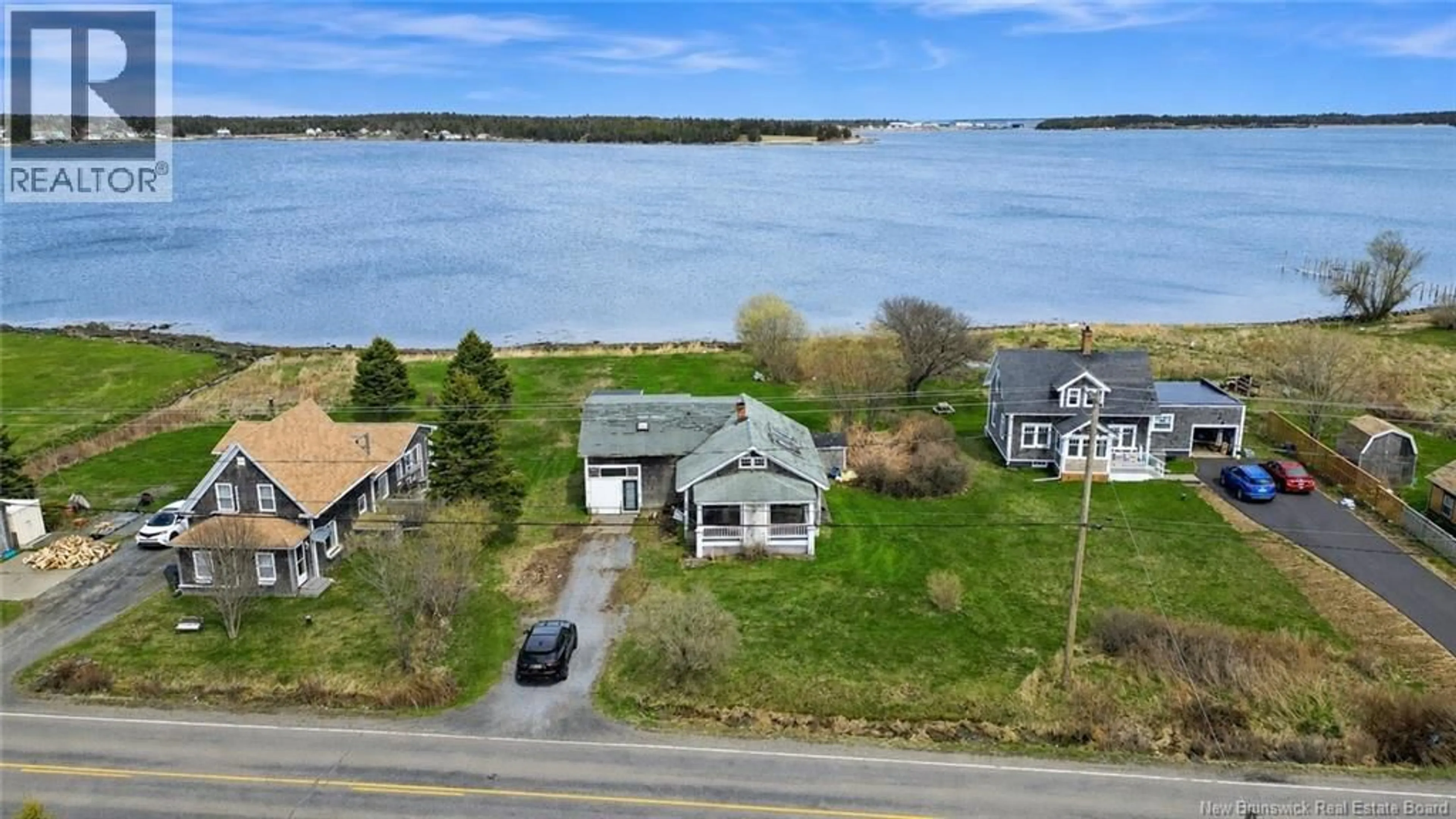 A pic from outside/outdoor area/front of a property/back of a property/a pic from drone, water/lake/river/ocean view for 89 INGALLS HEAD ROAD, Grand Manan New Brunswick E5G3G3