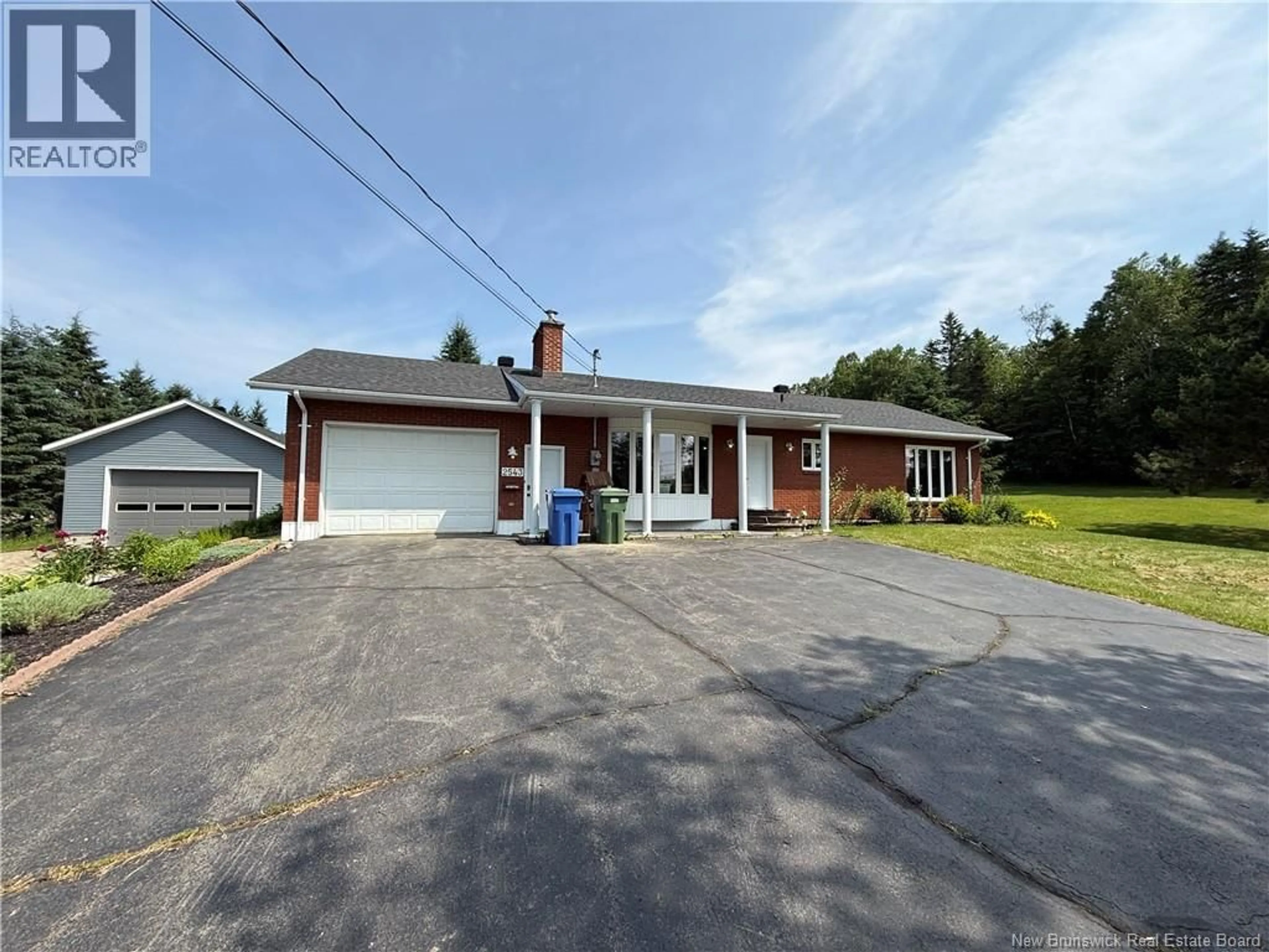 A pic from outside/outdoor area/front of a property/back of a property/a pic from drone, street for 2543 ROUTE 120, St-Hilaire New Brunswick E3V4T7
