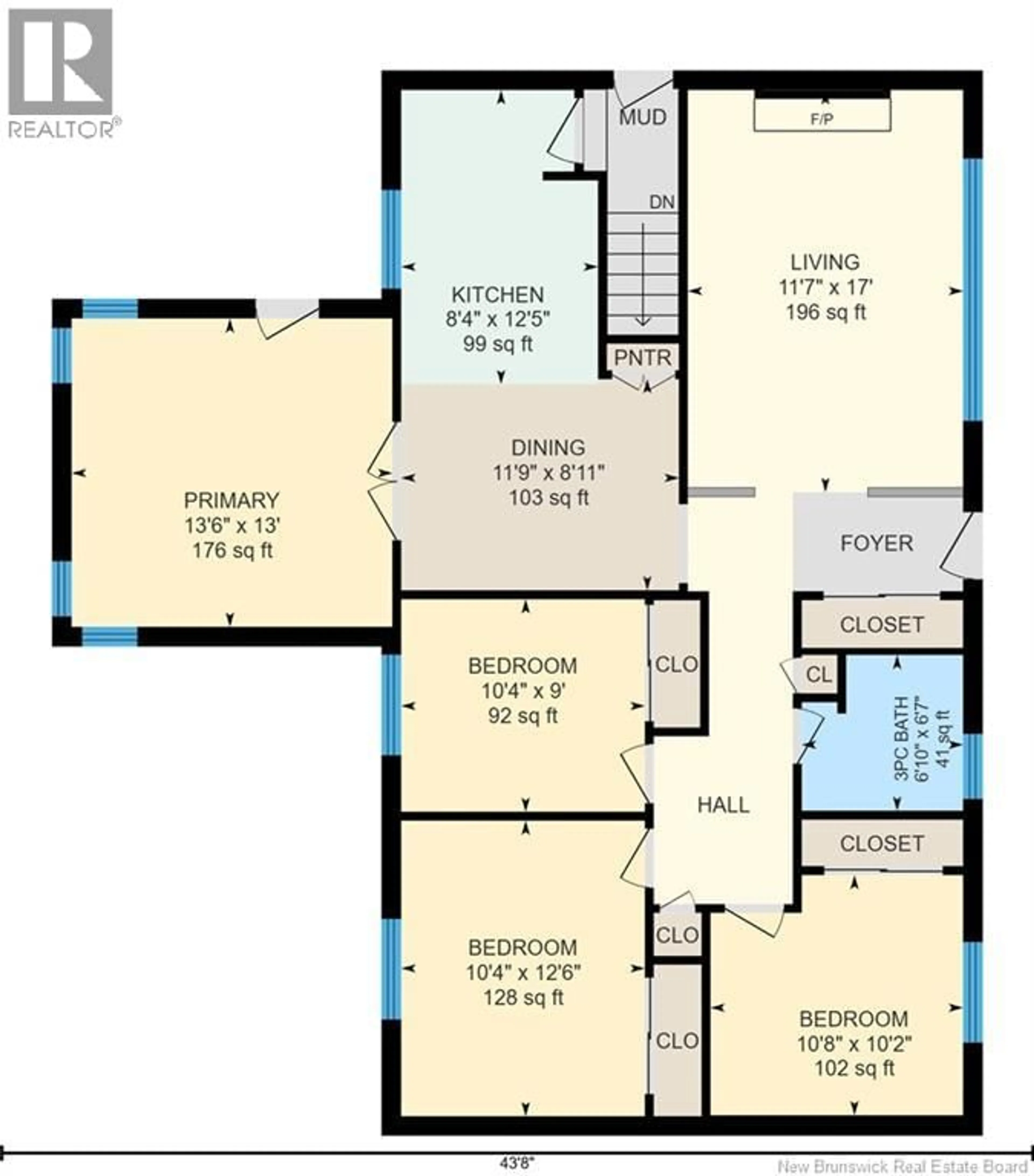 Floor plan for 1059 YORK STREET, Fredericton New Brunswick E3B3S4