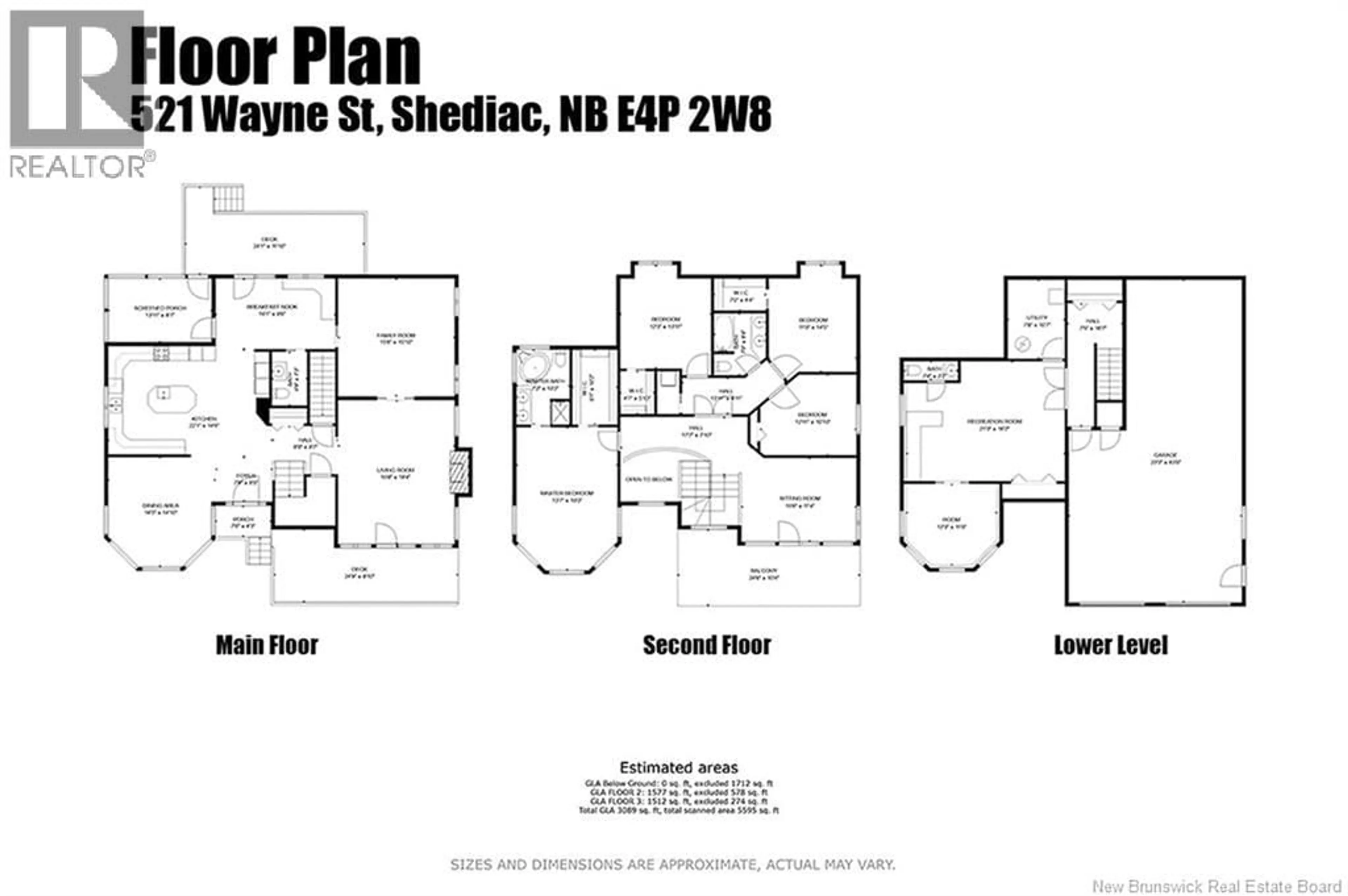 Floor plan for 521 WAYNE STREET, Shediac New Brunswick E4P2W8