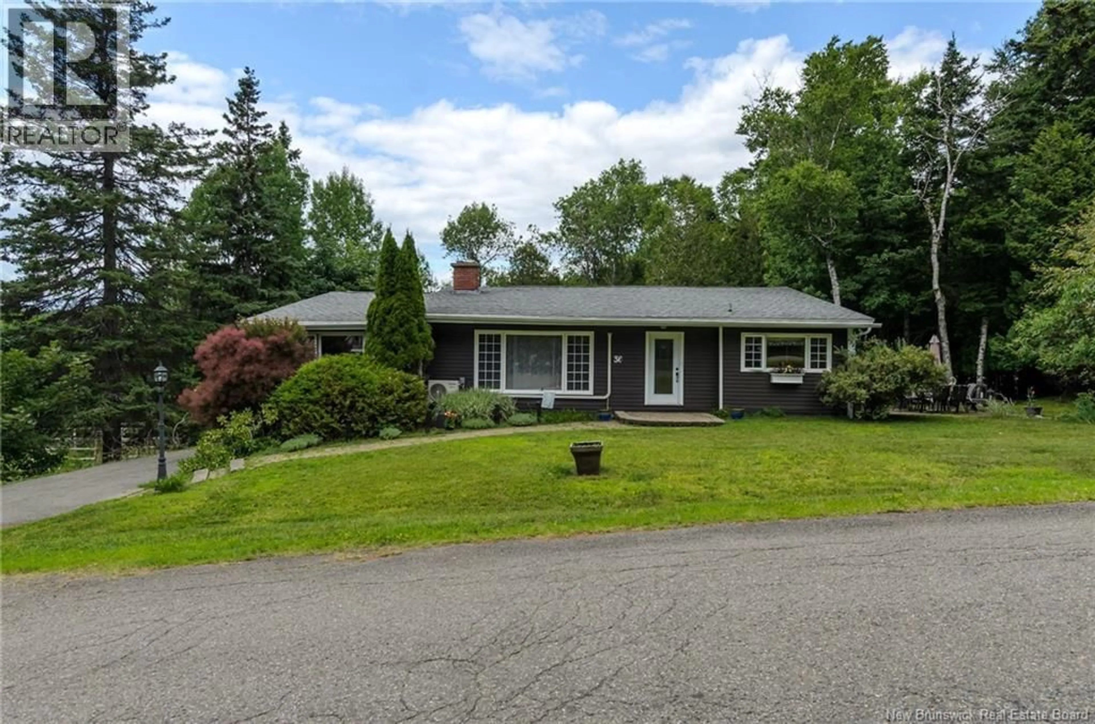 Home with vinyl exterior material, street for 36 LAKE ROAD, Quispamsis New Brunswick E2E4P9