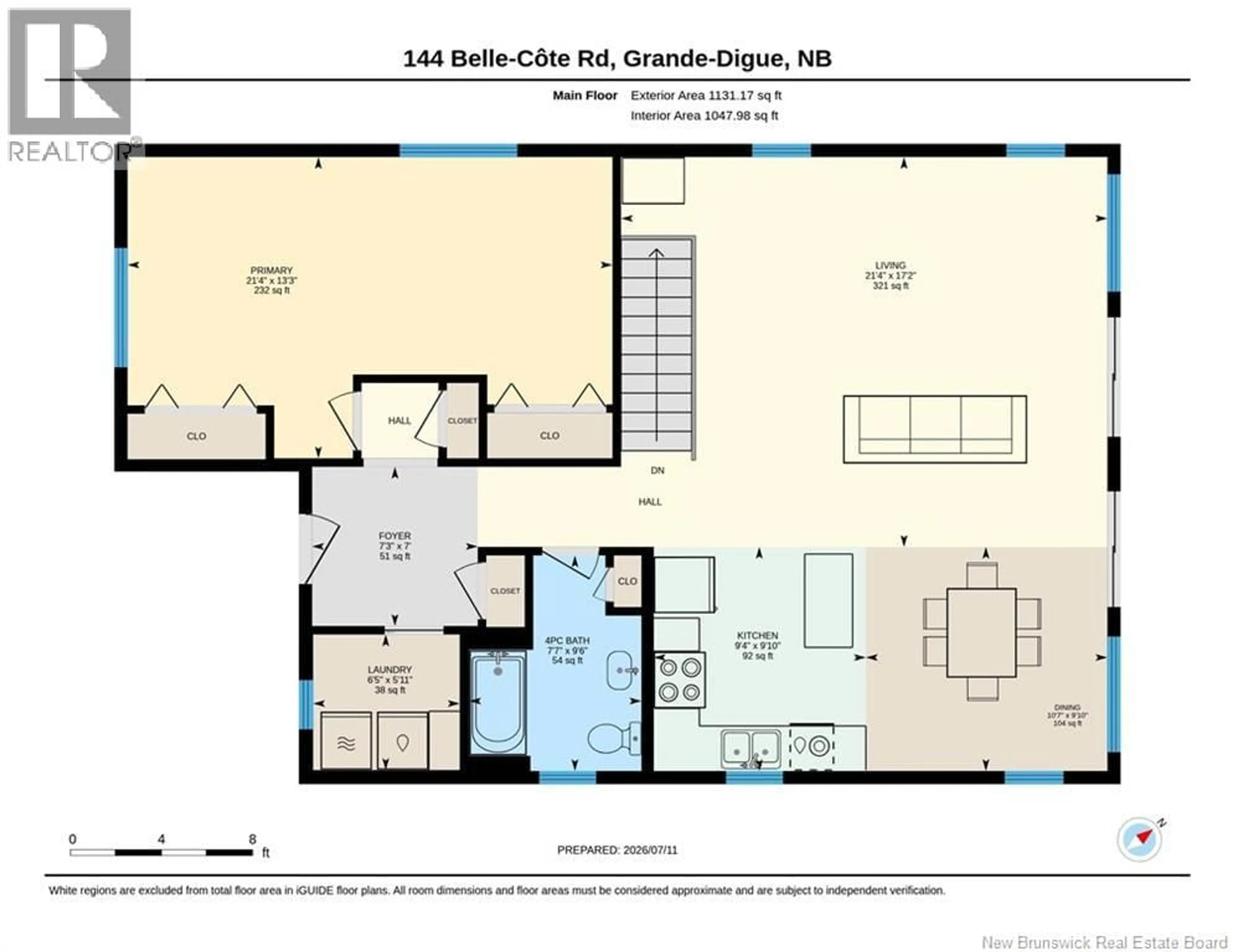 Floor plan for 144 BELLE-COTE ROAD, Grande-Digue New Brunswick E4R1X3