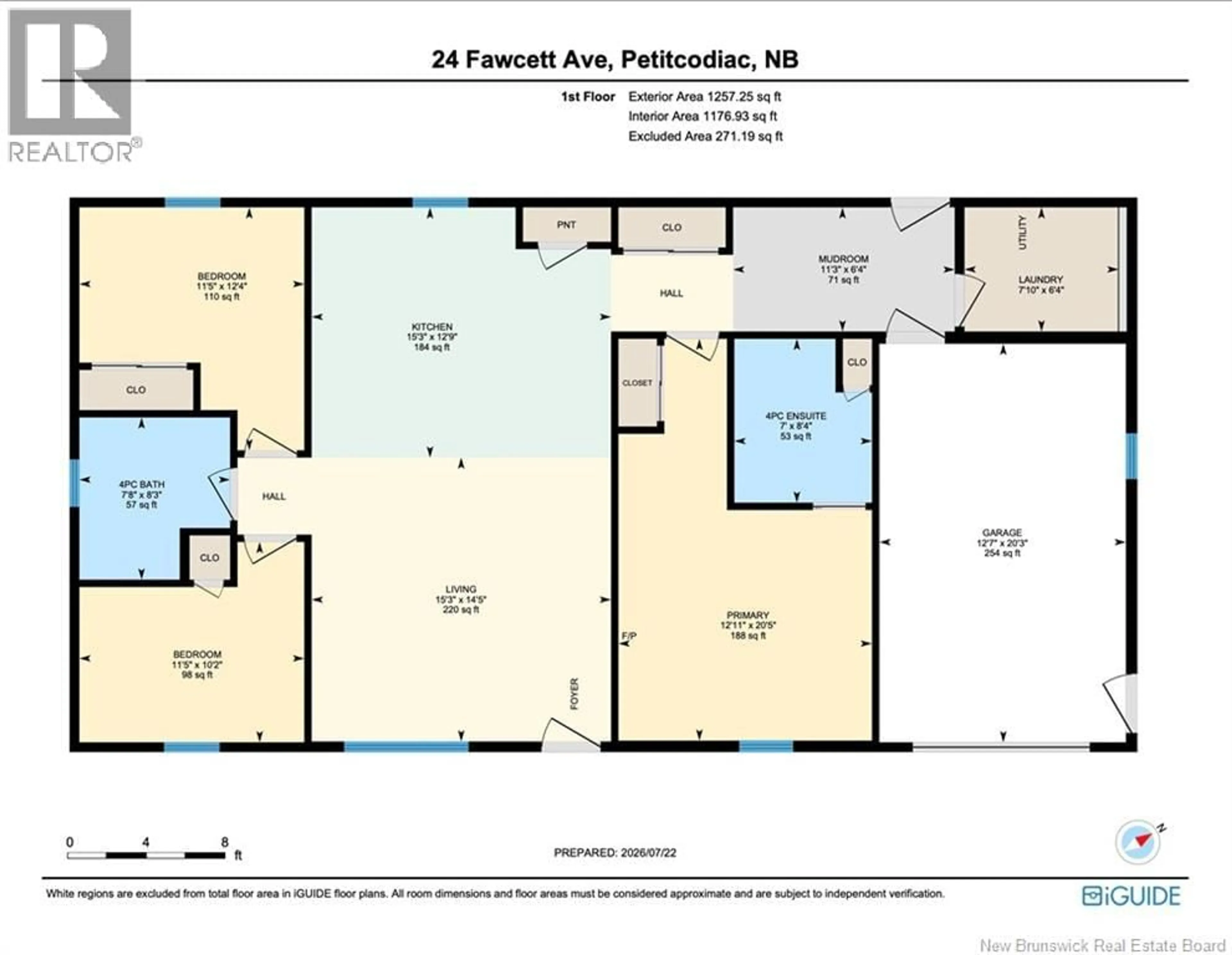 Floor plan for 24 FAWCETT AVENUE, Petitcodiac New Brunswick E4Z4H4